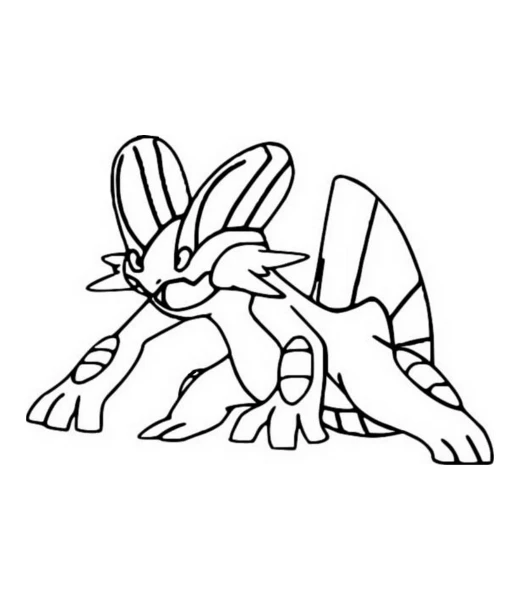 Cómo colorear a Swampert