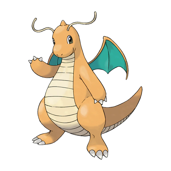 Dragonite coloring page