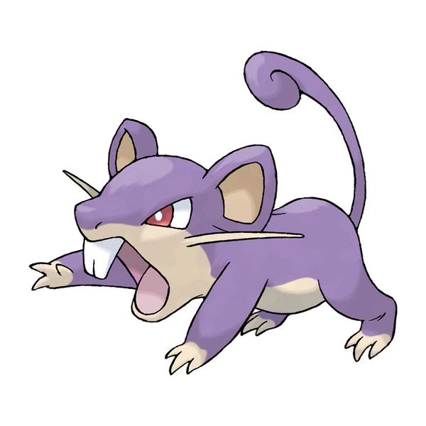 Rattata coloring page