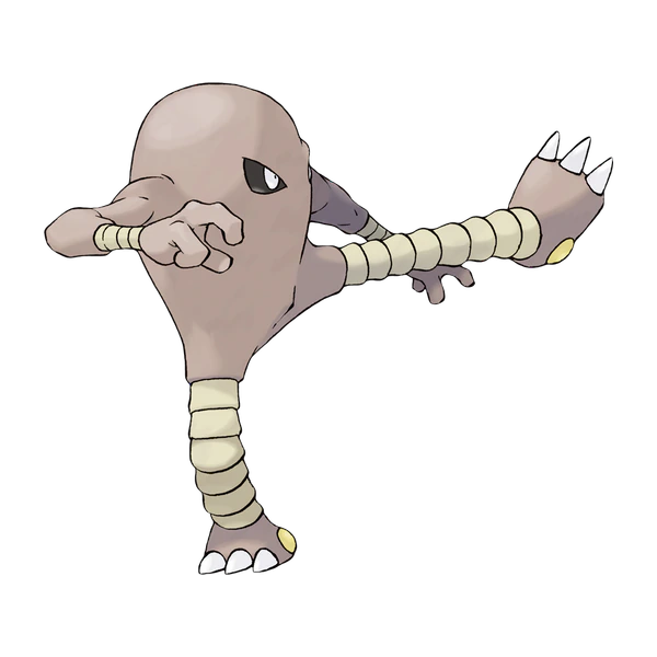 Hitmonlee coloring page
