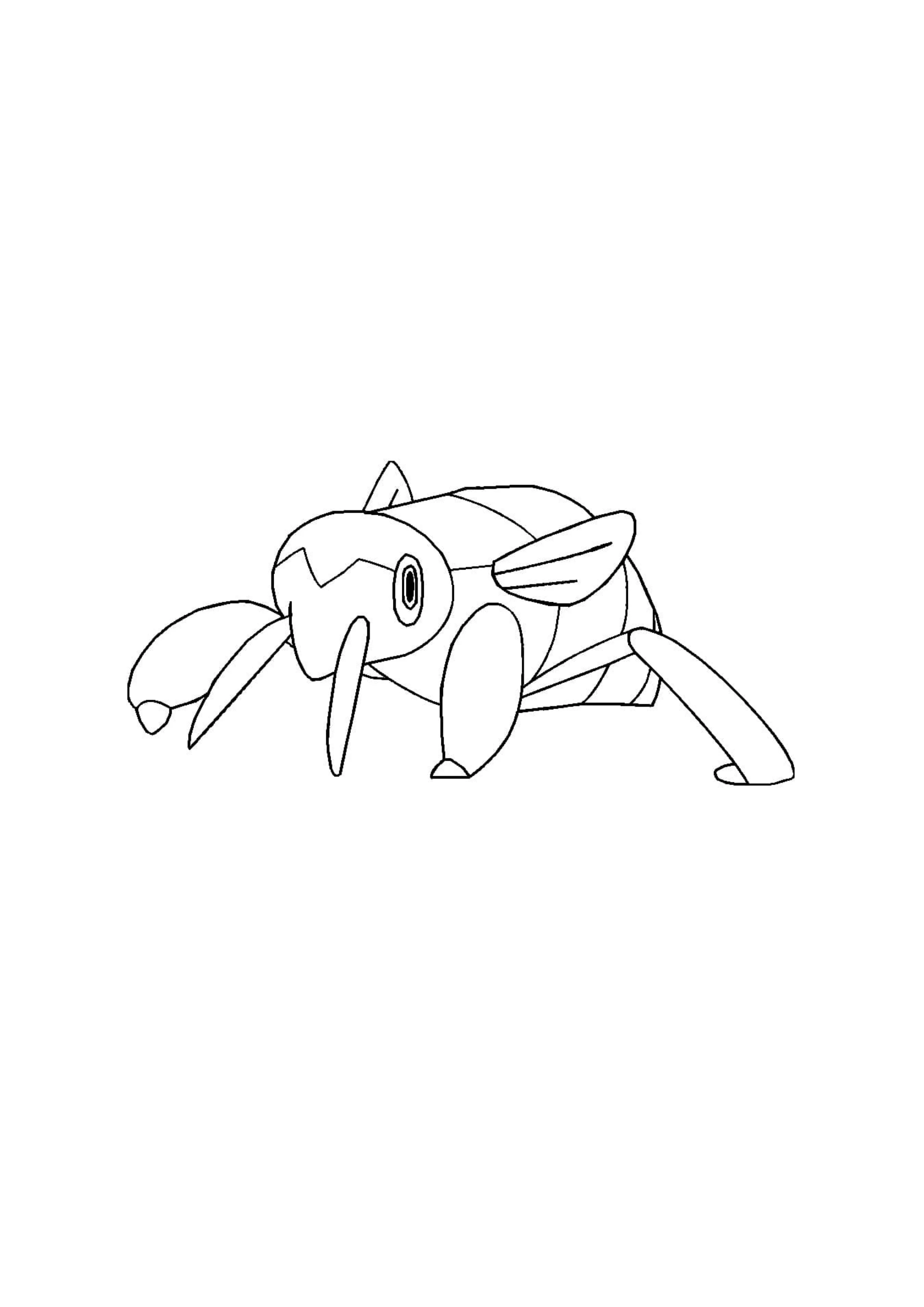 Nincada coloring page (A4) to print