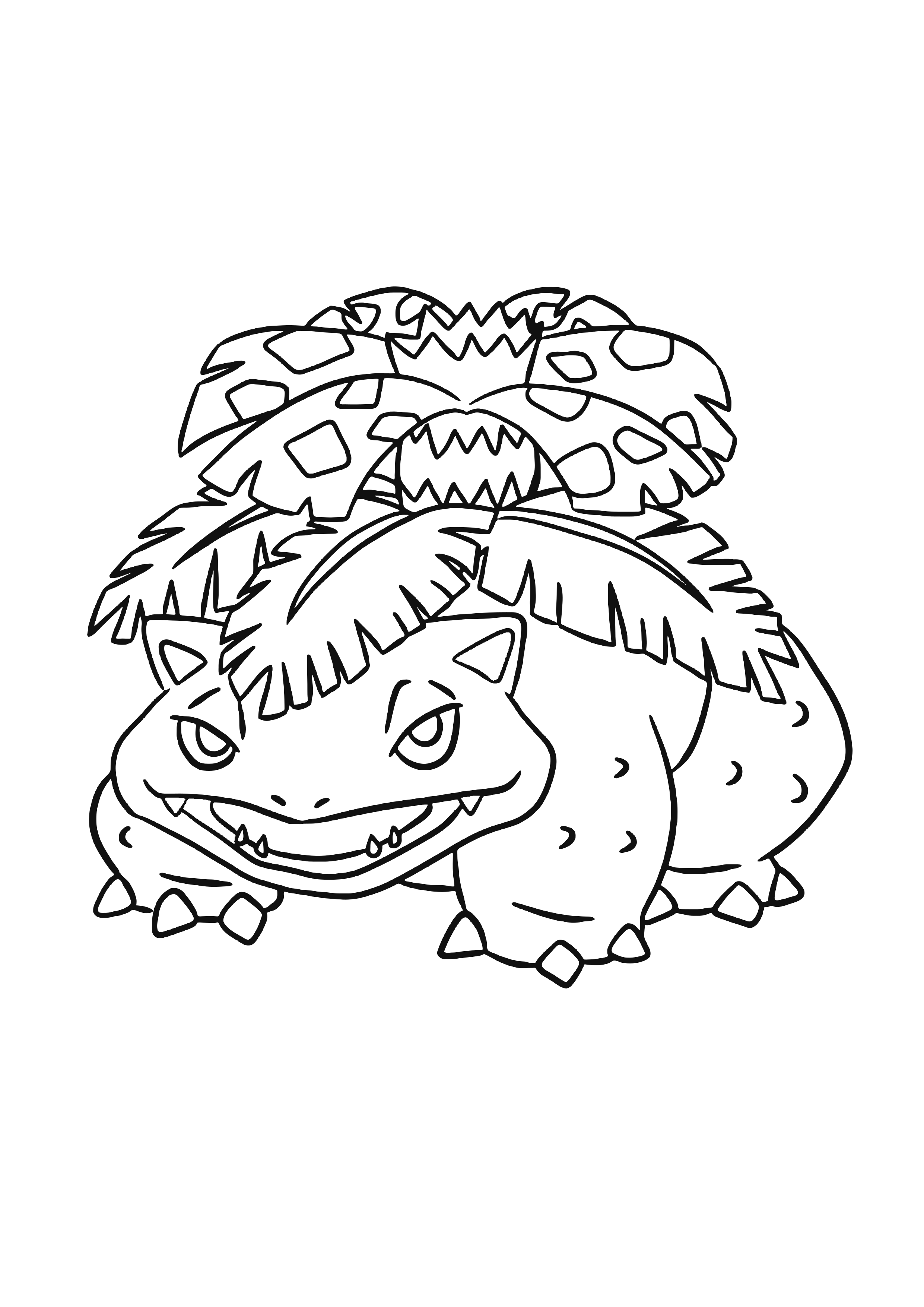 Coloriage Florizarre (A4) à imprimer