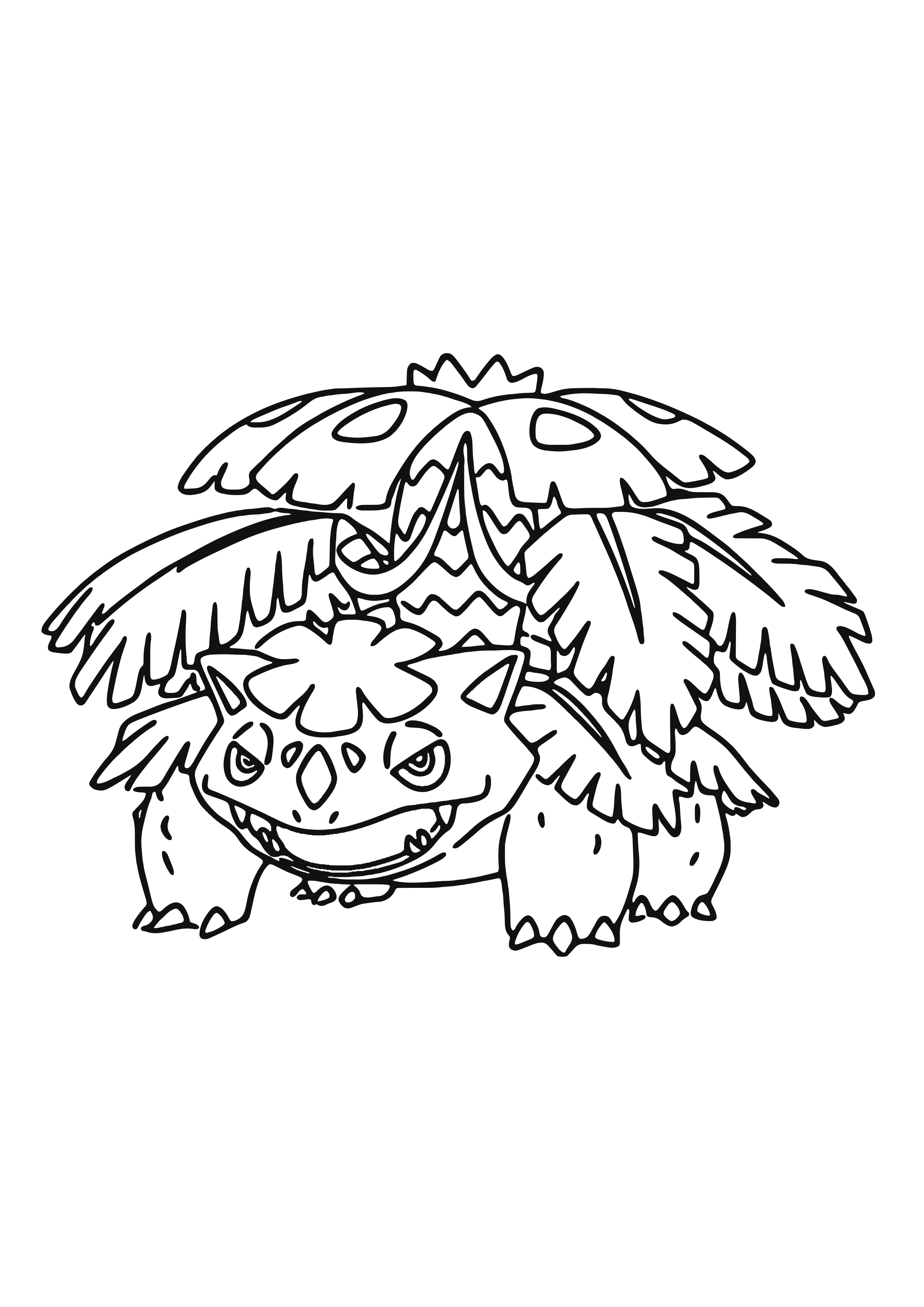 Coloriage Florizarre (A4) à imprimer