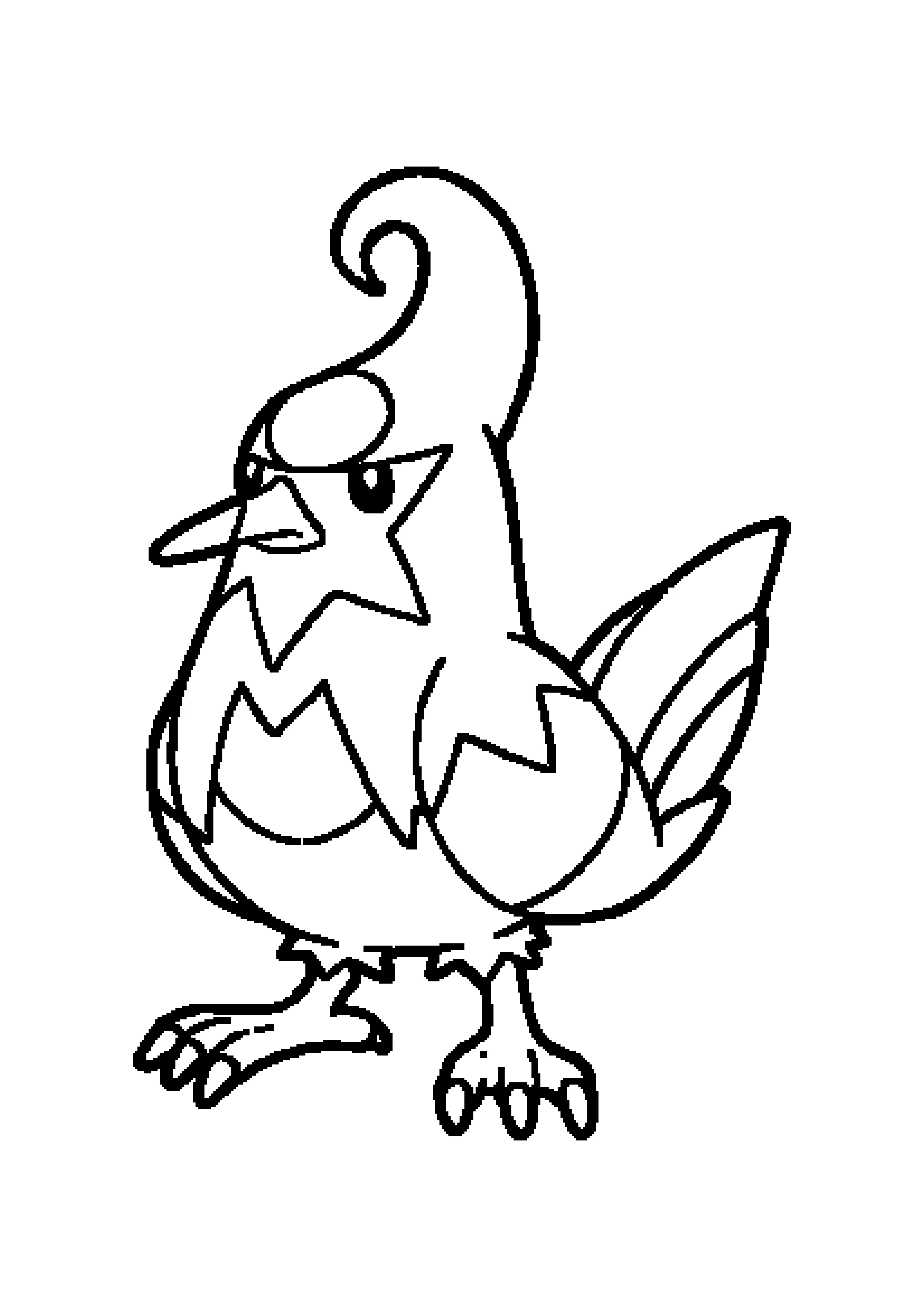 Staravia coloring page (A4) to print