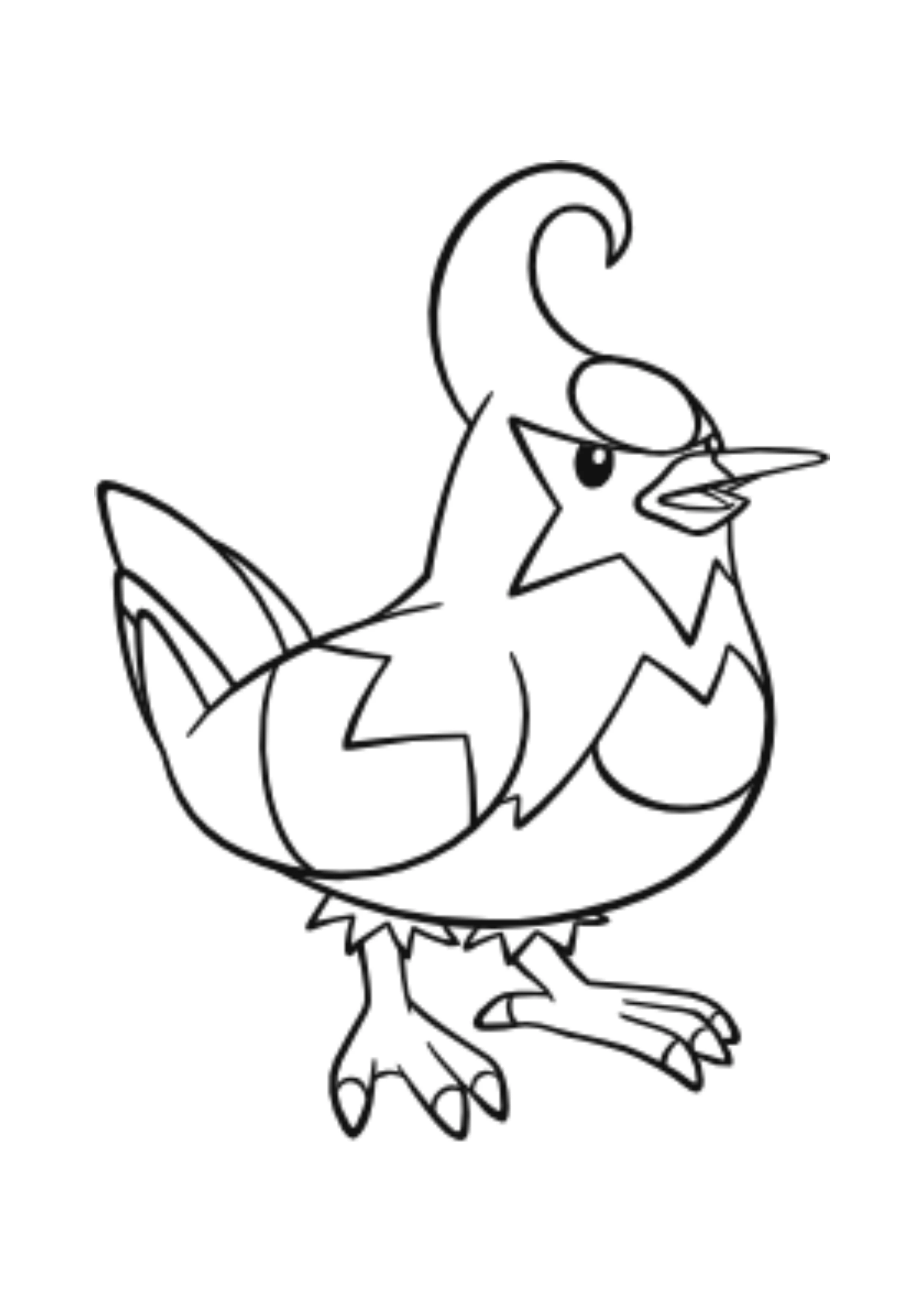 Staravia coloring page (A4) to print