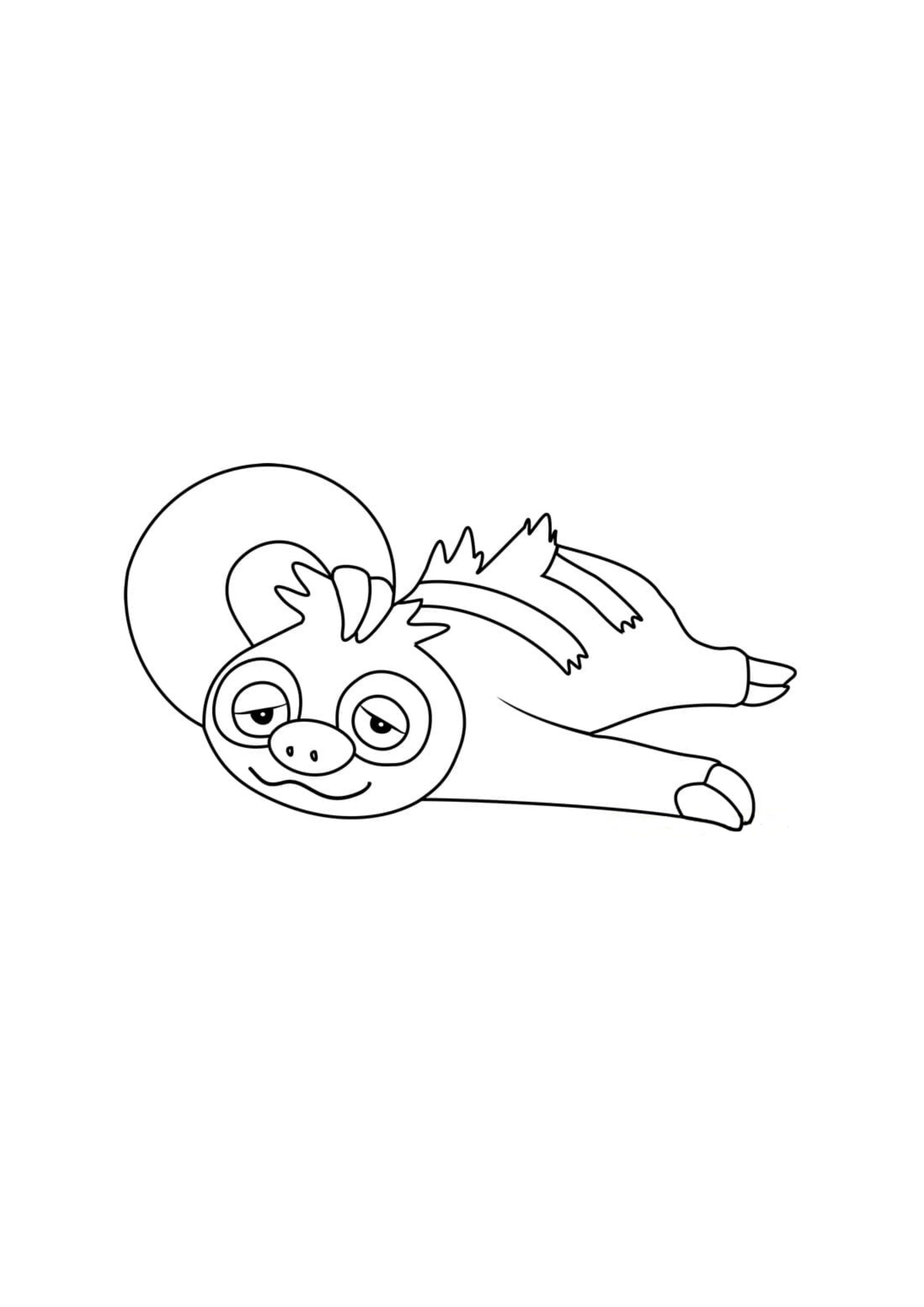 Slakoth coloring page (A4) to print