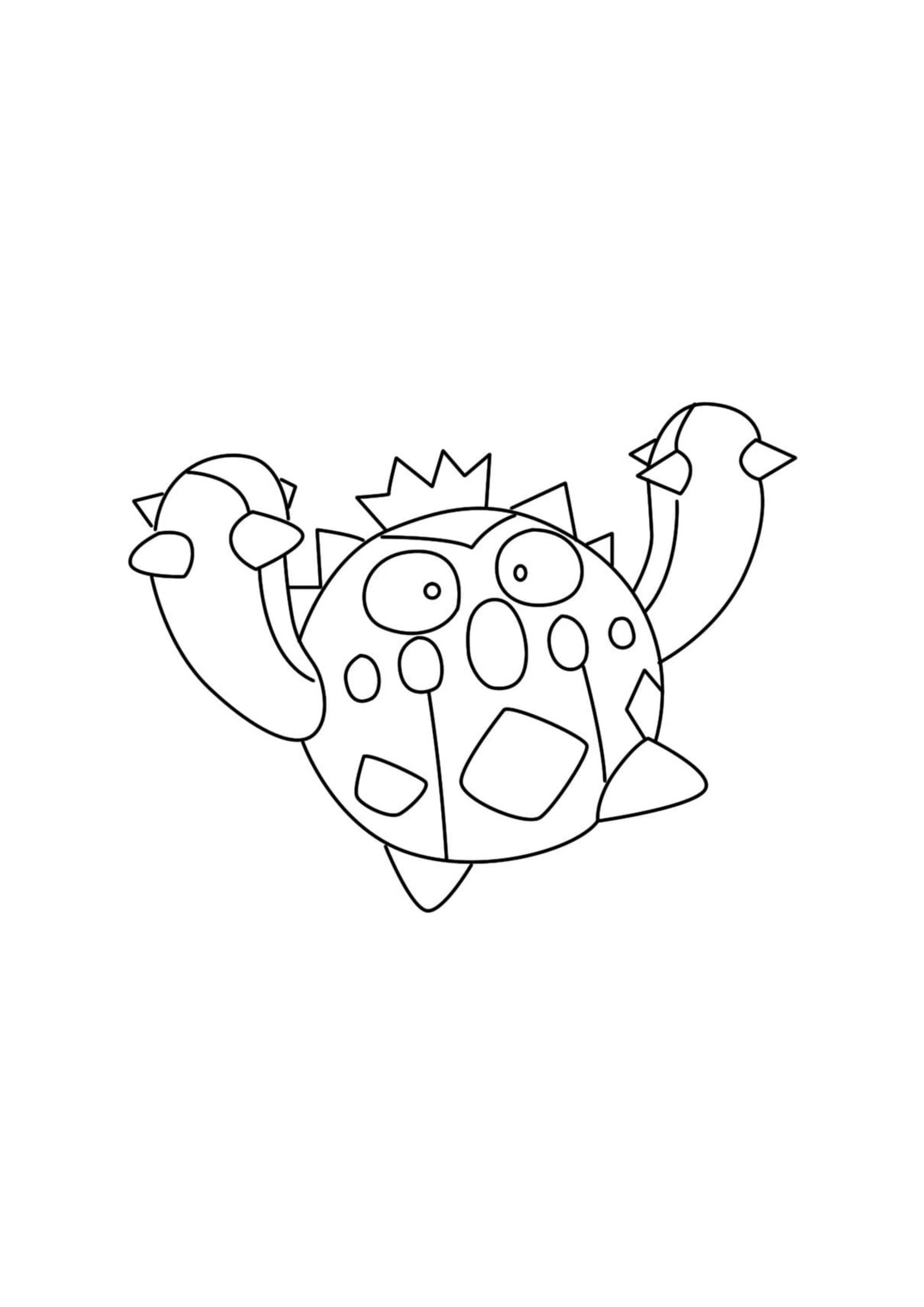 Coloriage Cacnea (A4) à imprimer