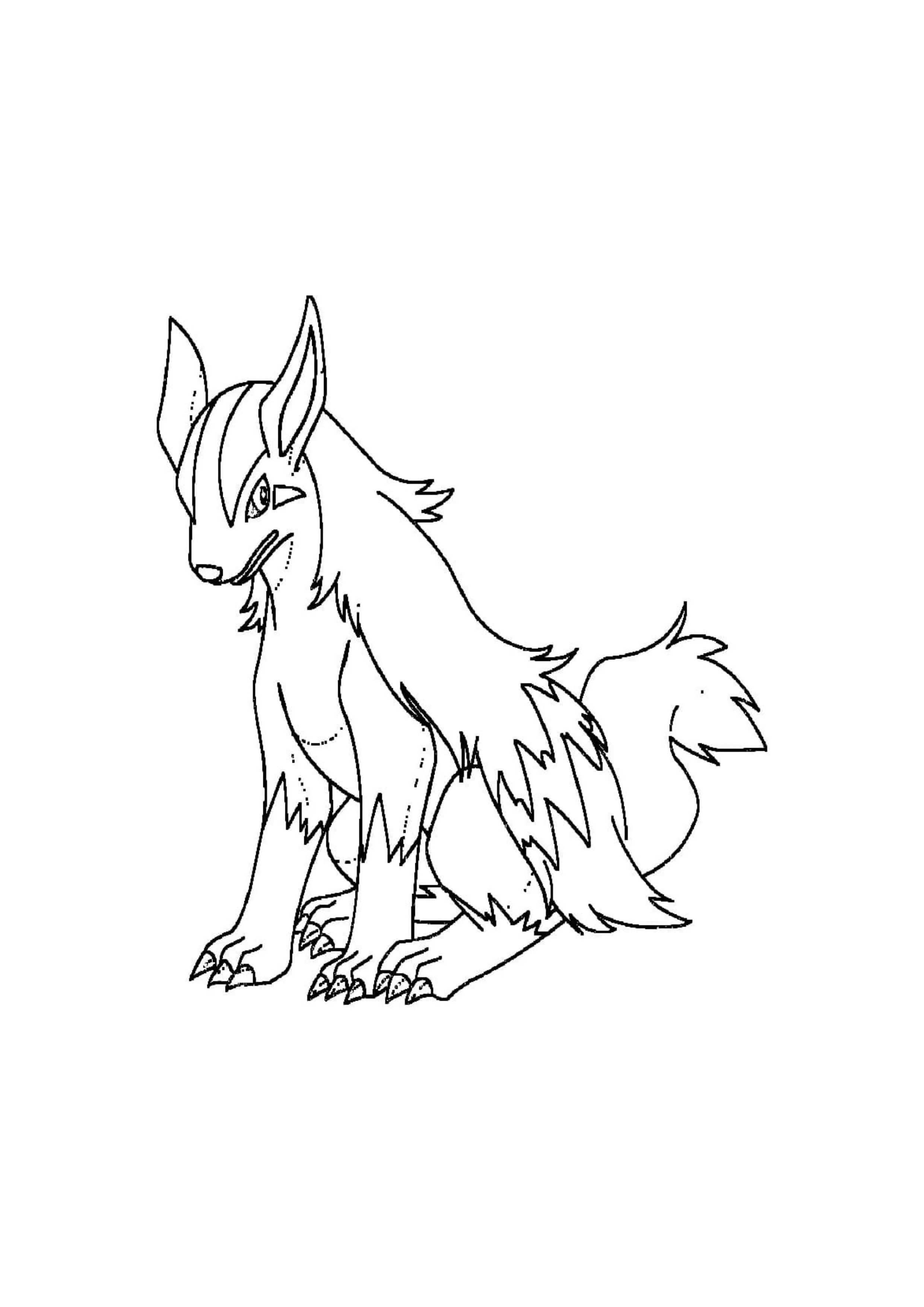 Coloriage Grahyèna (A4) à imprimer