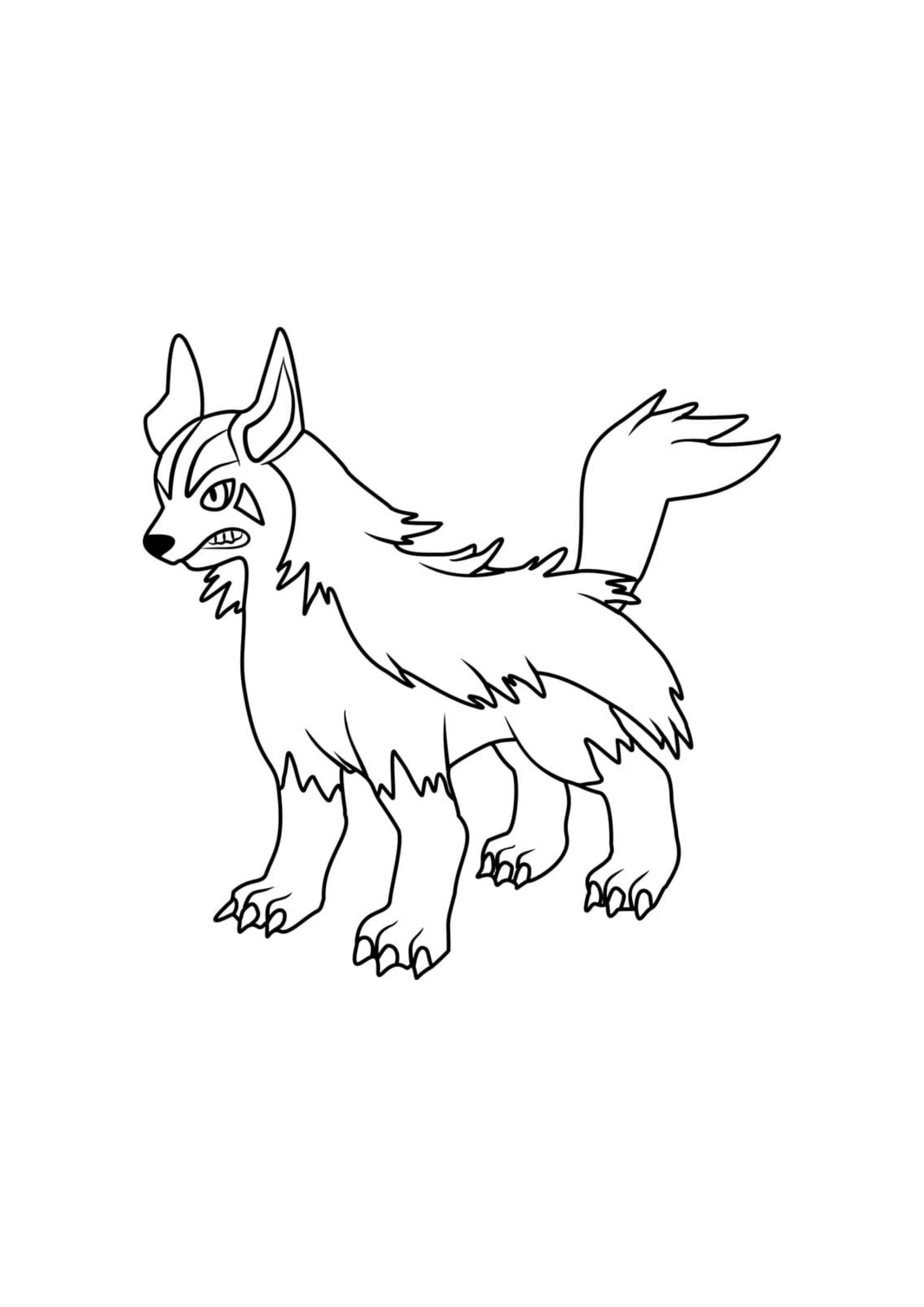 Coloriage Grahyèna (A4) à imprimer