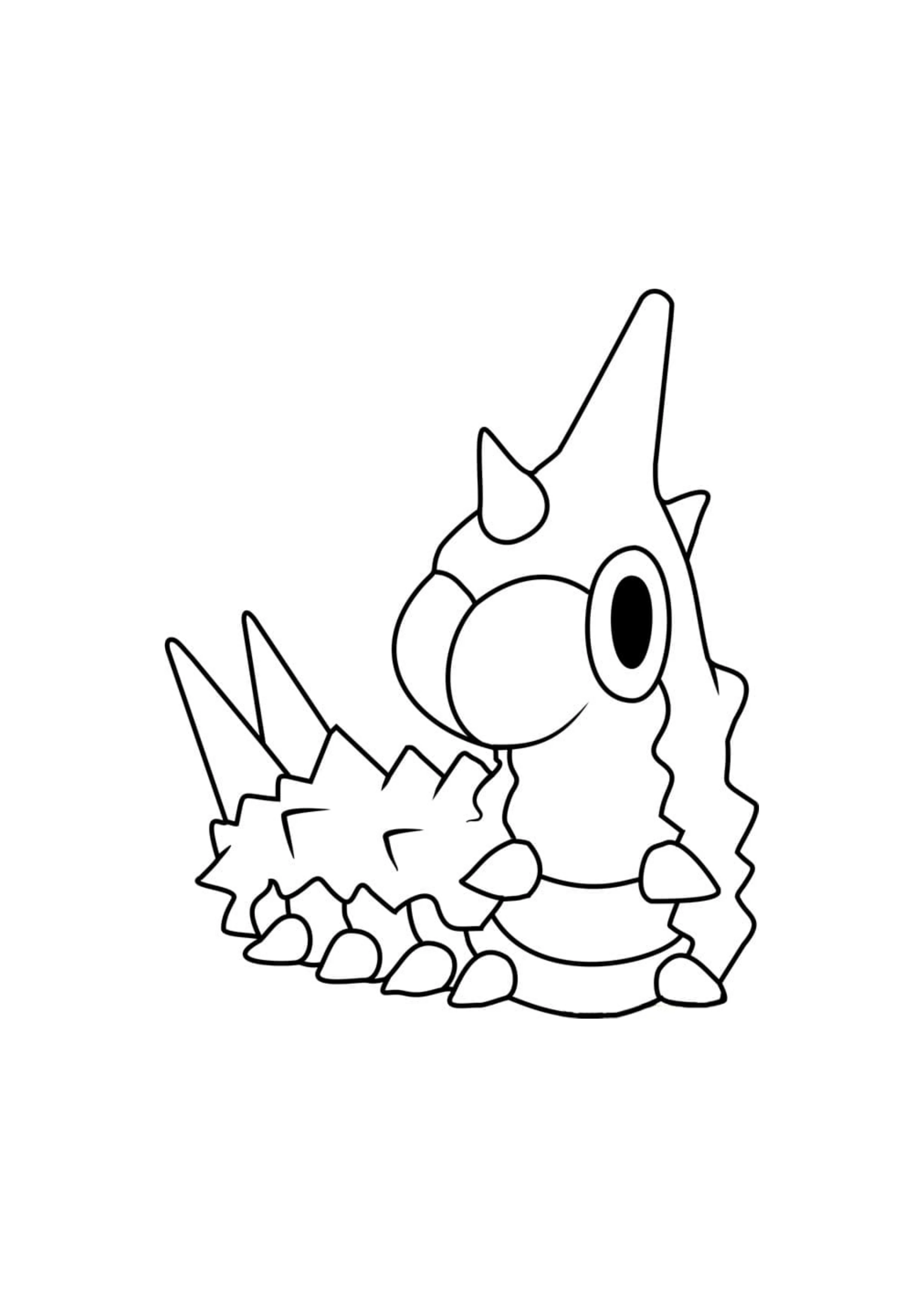 Wurmple coloring page (A4) to print