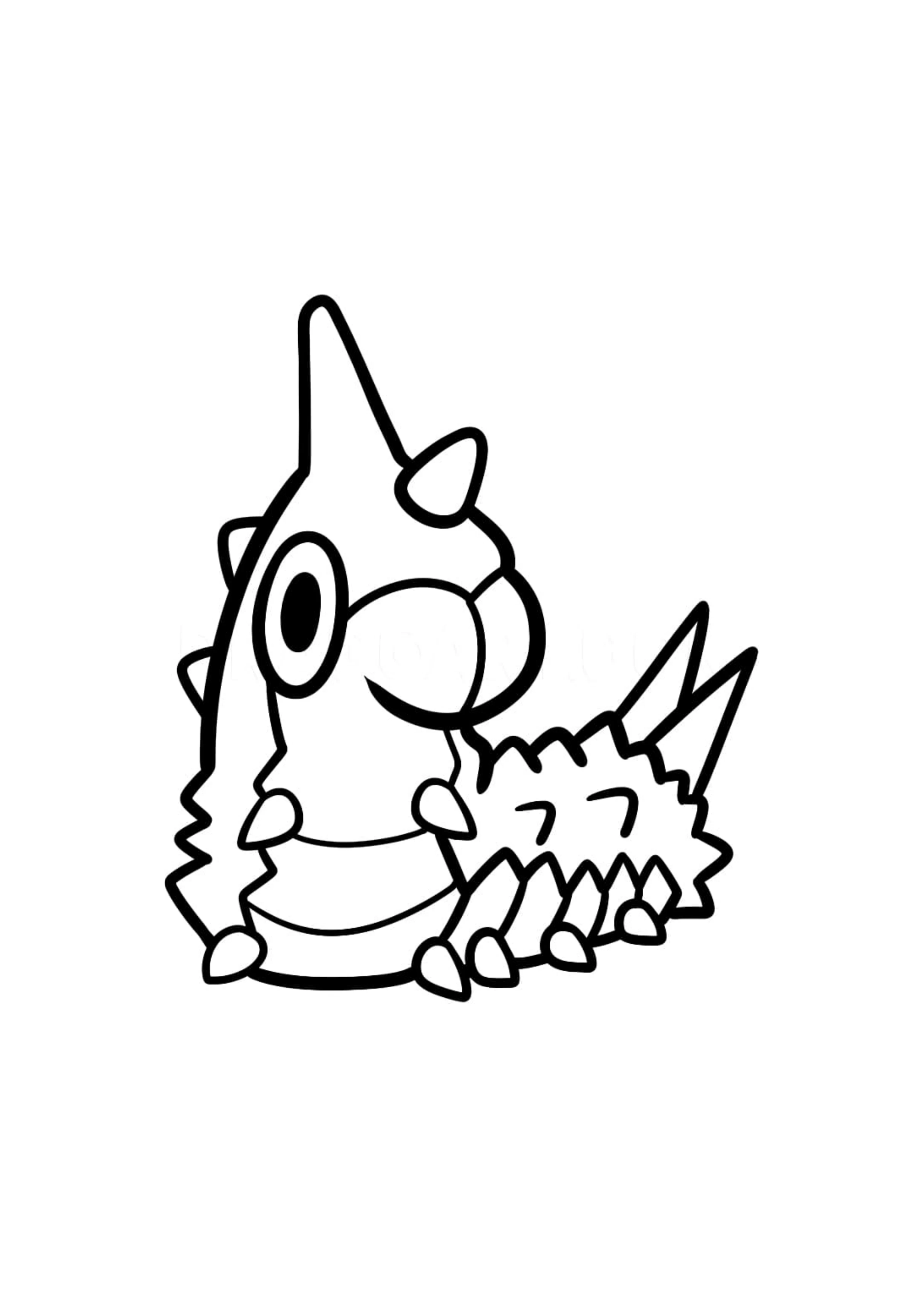 Wurmple coloring page (A4) to print