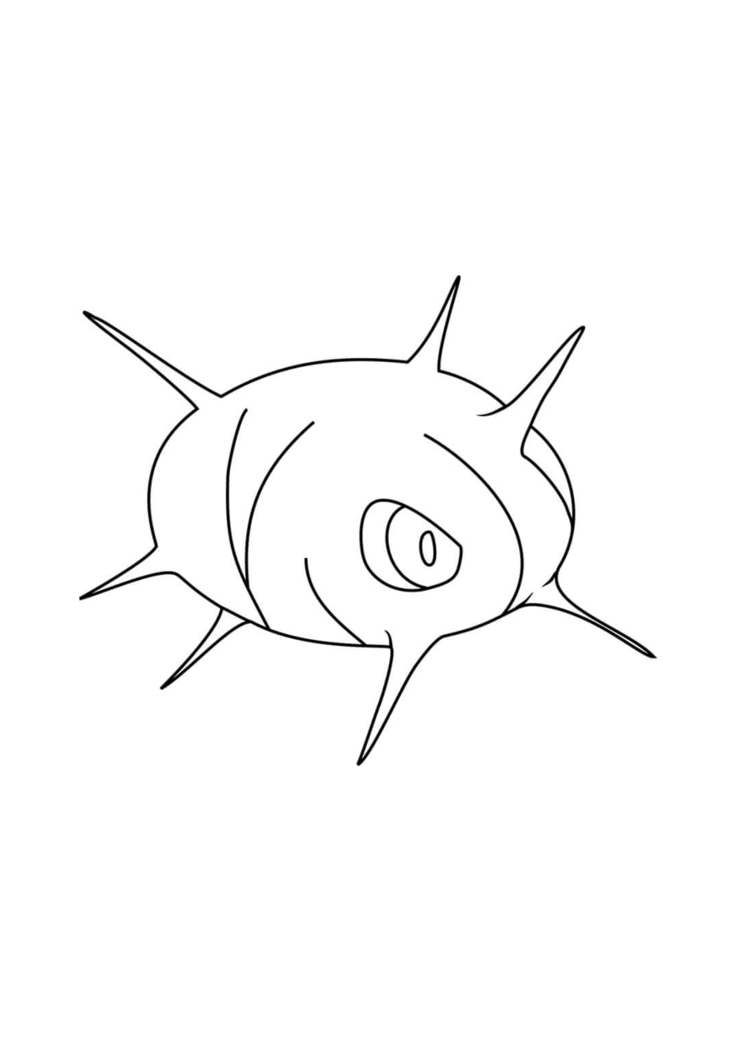Página para colorear Cascoon (A4) para imprimir
