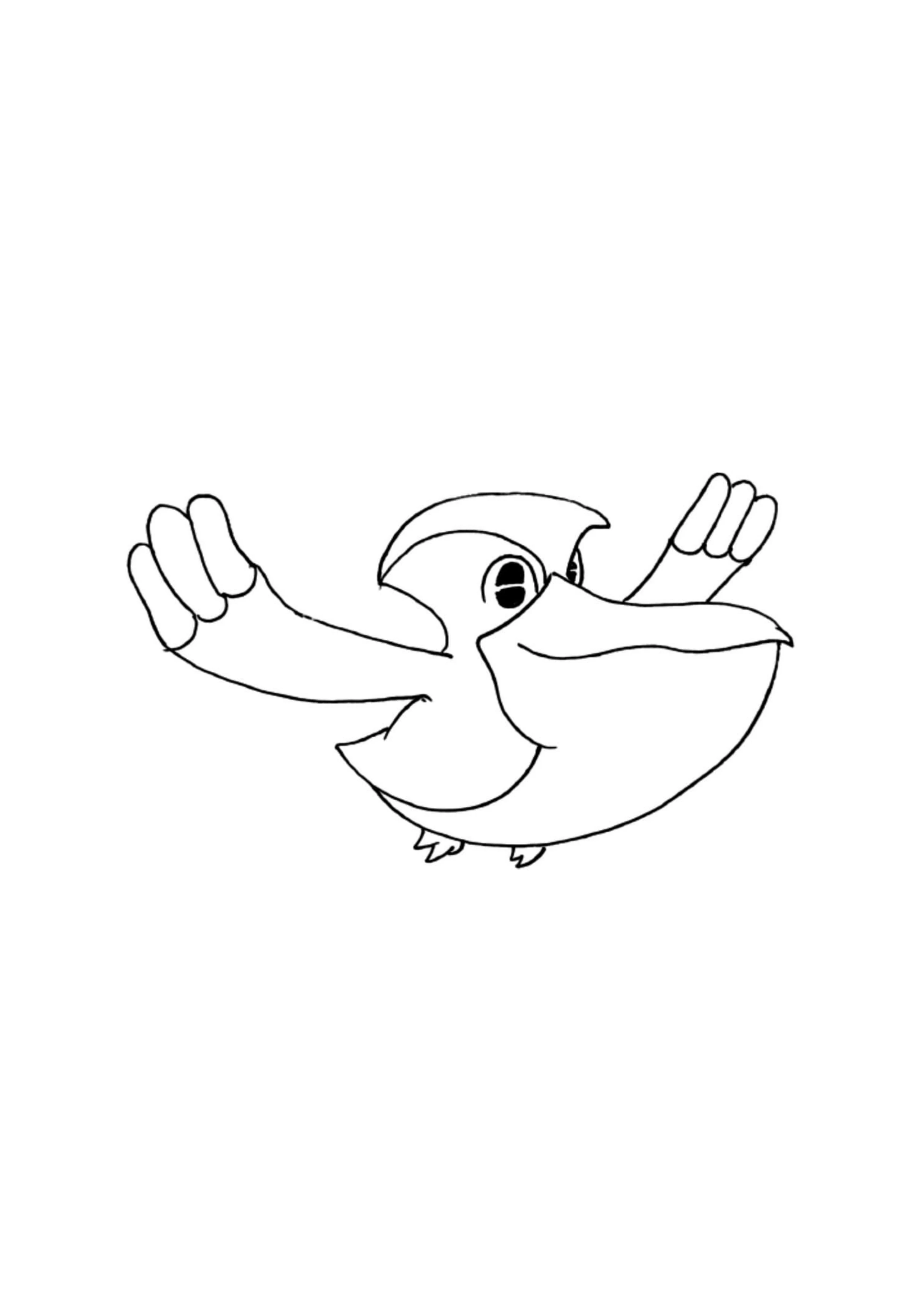 Pelipper coloring page (A4) to print