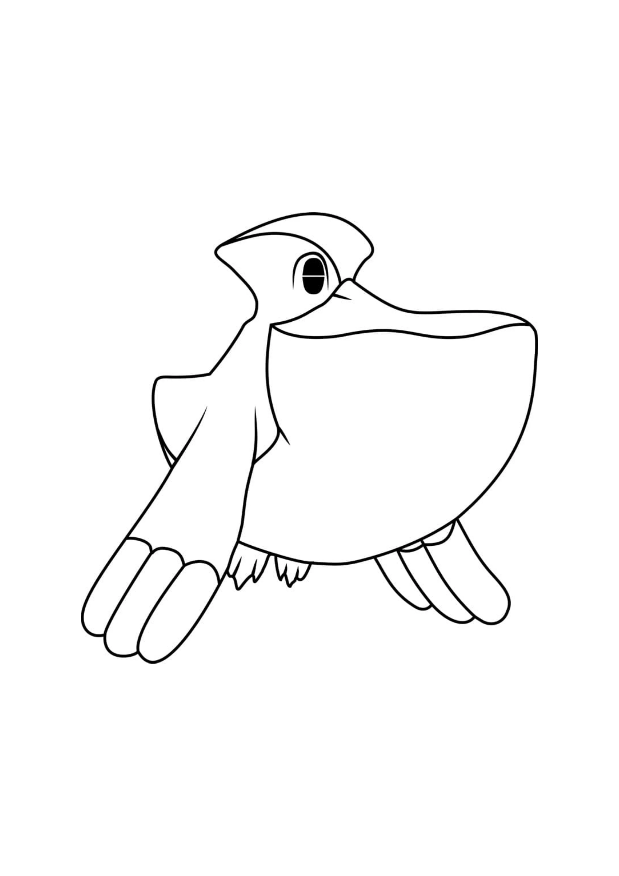 Pelipper coloring page (A4) to print
