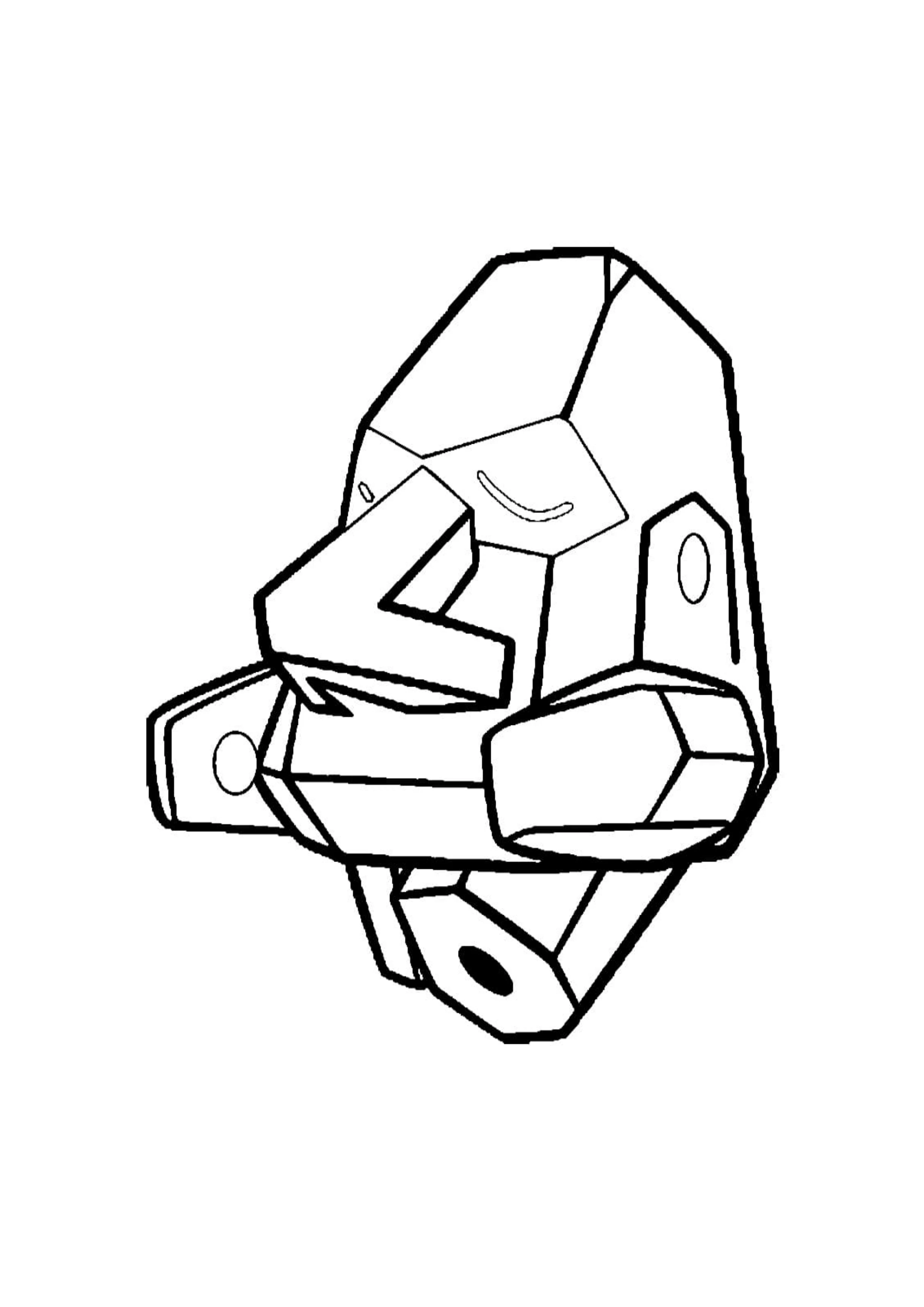 Página para colorear Nosepass (A4) para imprimir