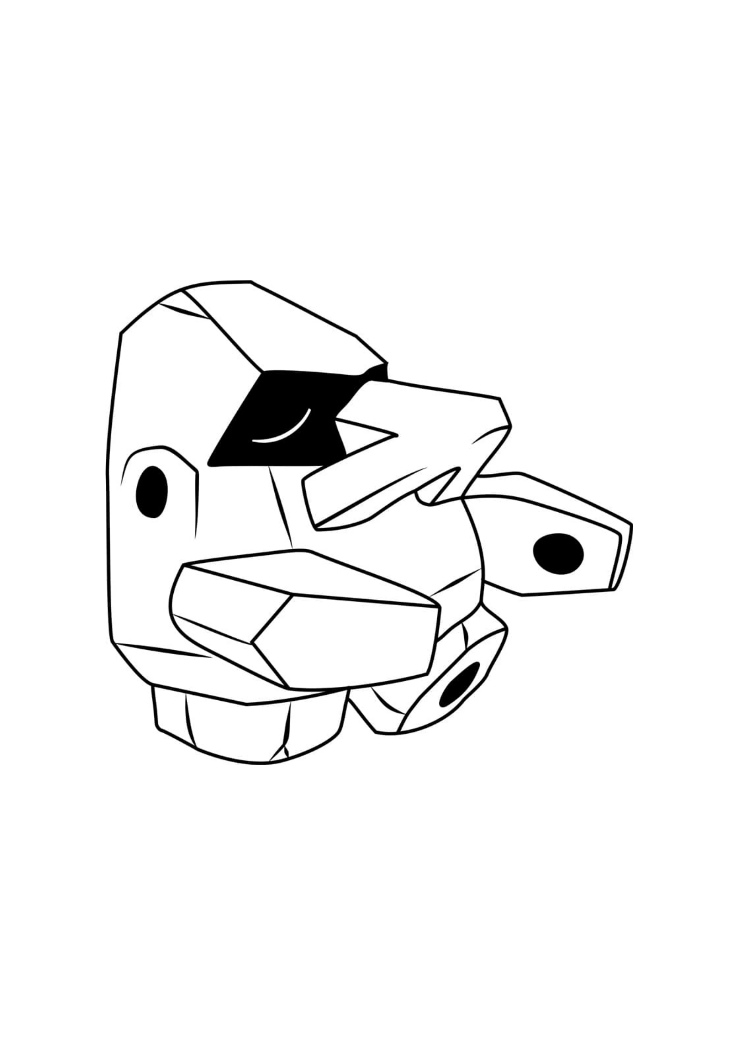 Página para colorear Nosepass (A4) para imprimir