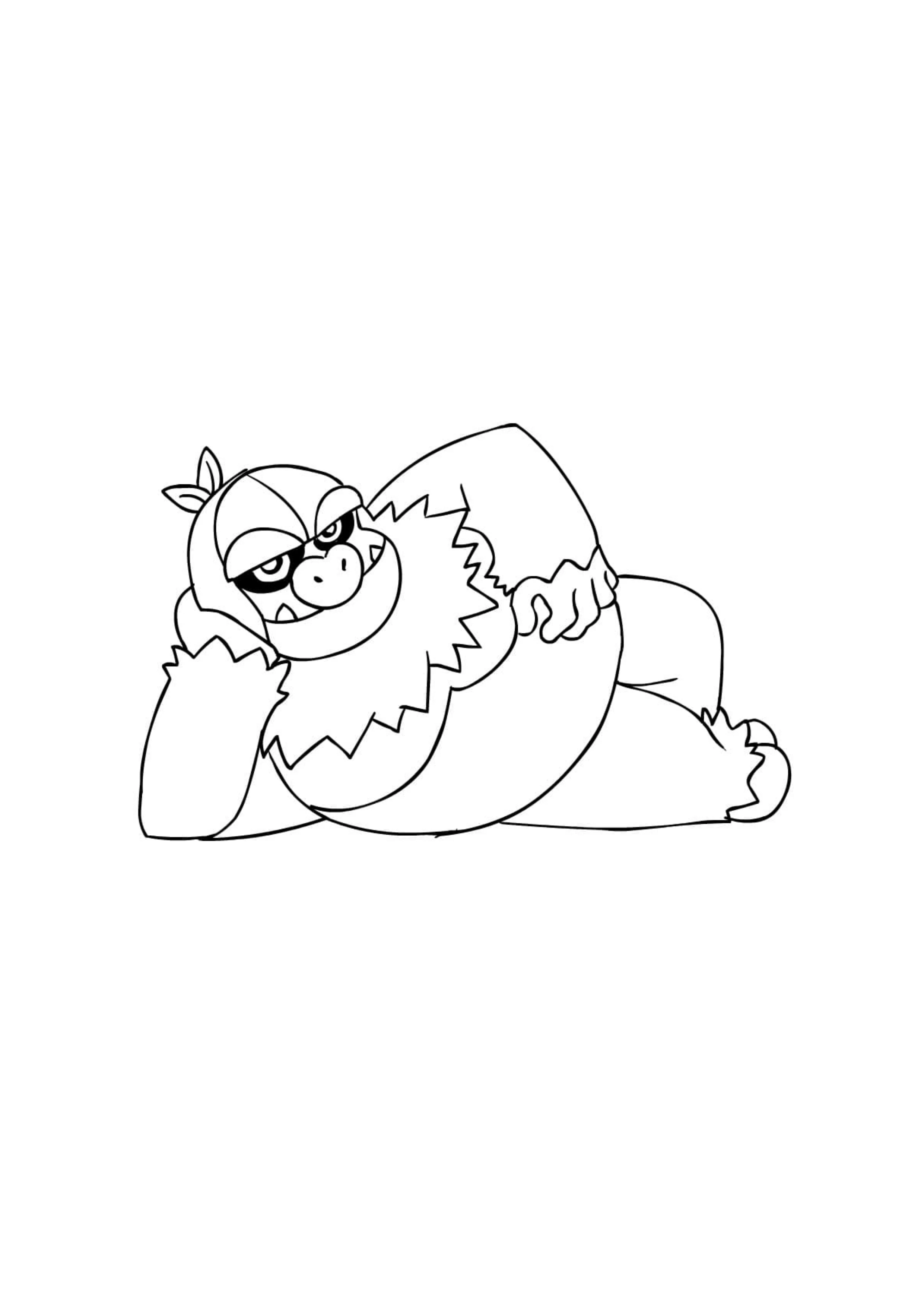 Slaking coloring page (A4) to print