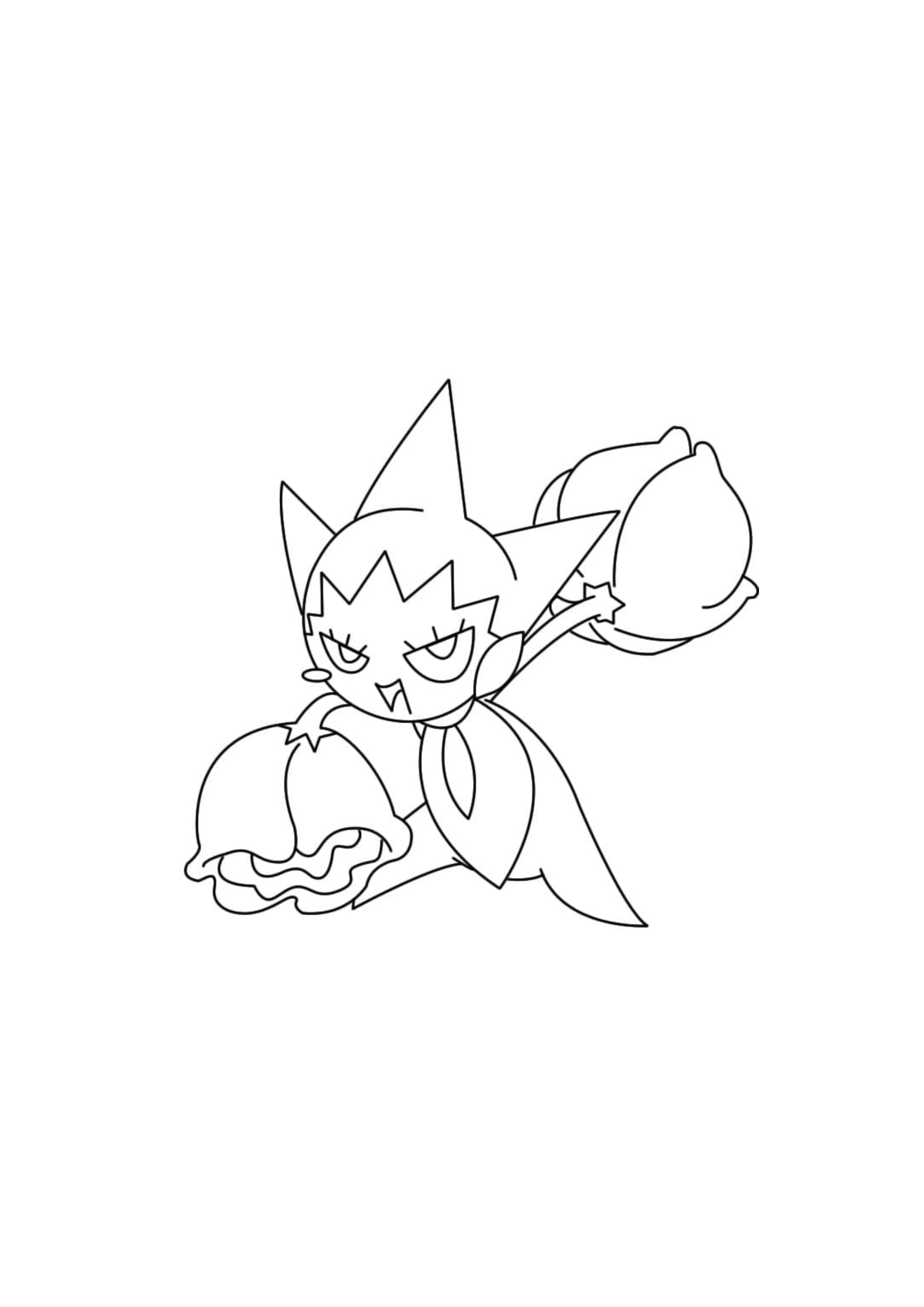 Roselia coloring page (A4) to print