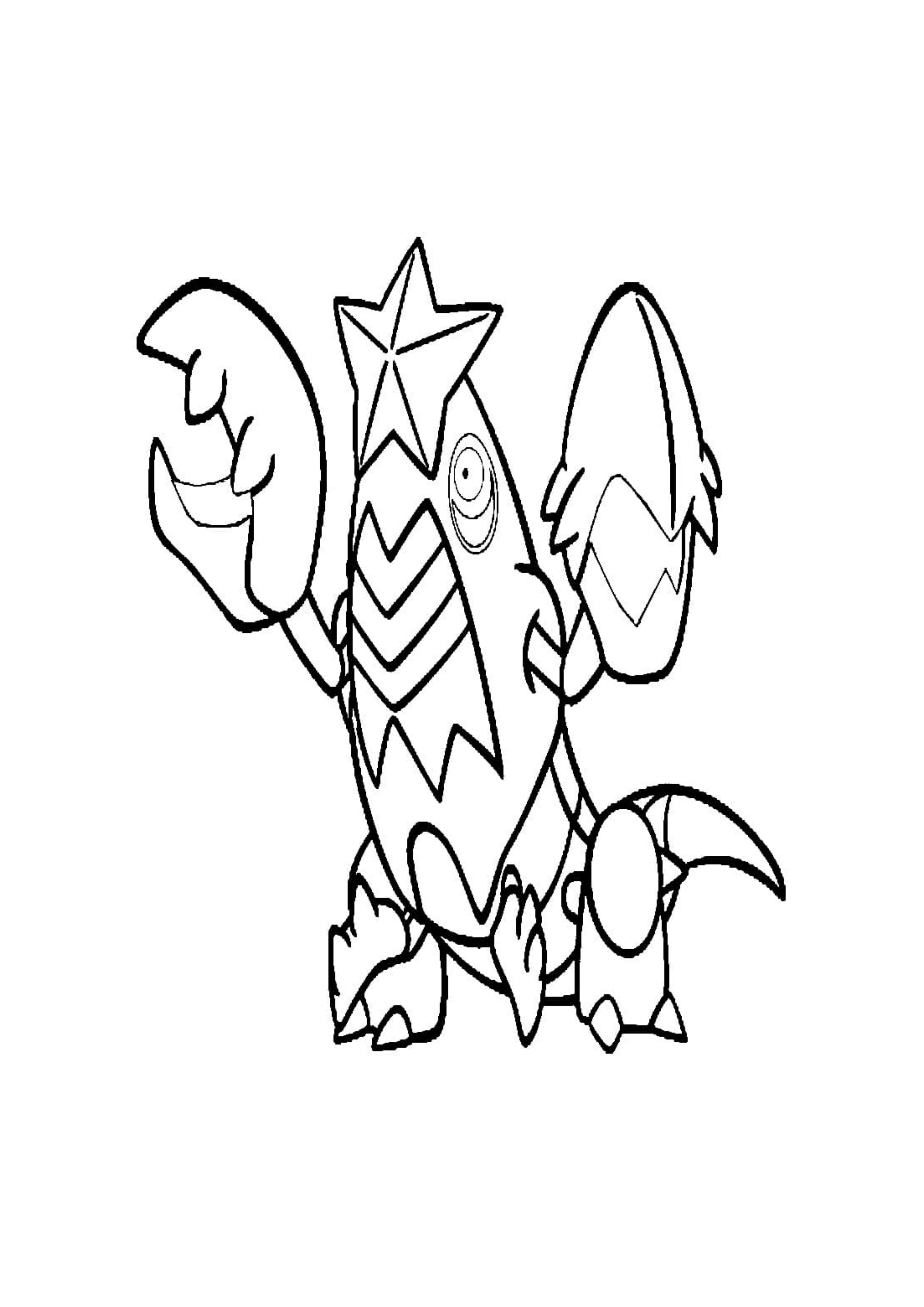 Crawdaunt coloring page (A4) to print