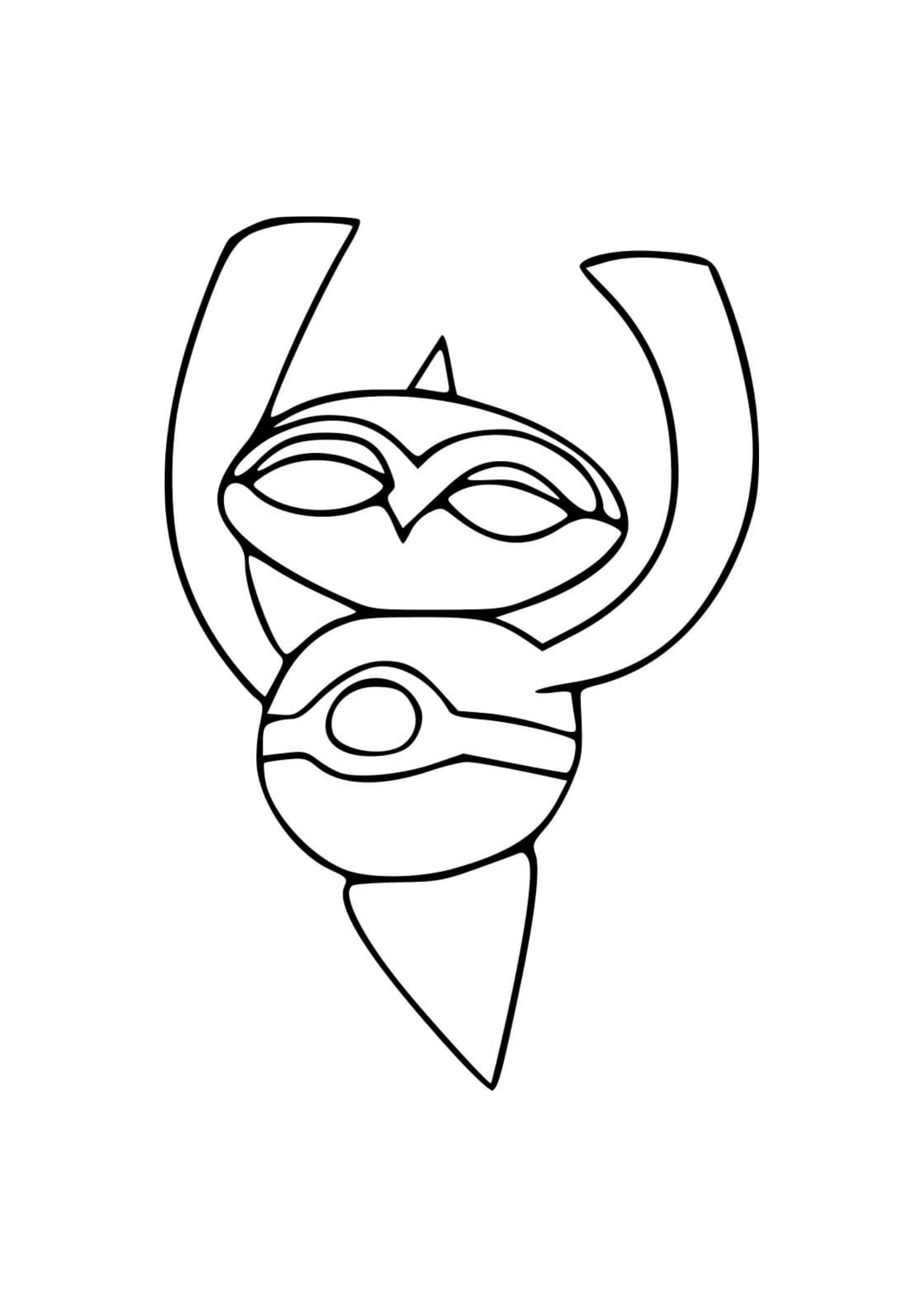 Baltoy coloring page (A4) to print