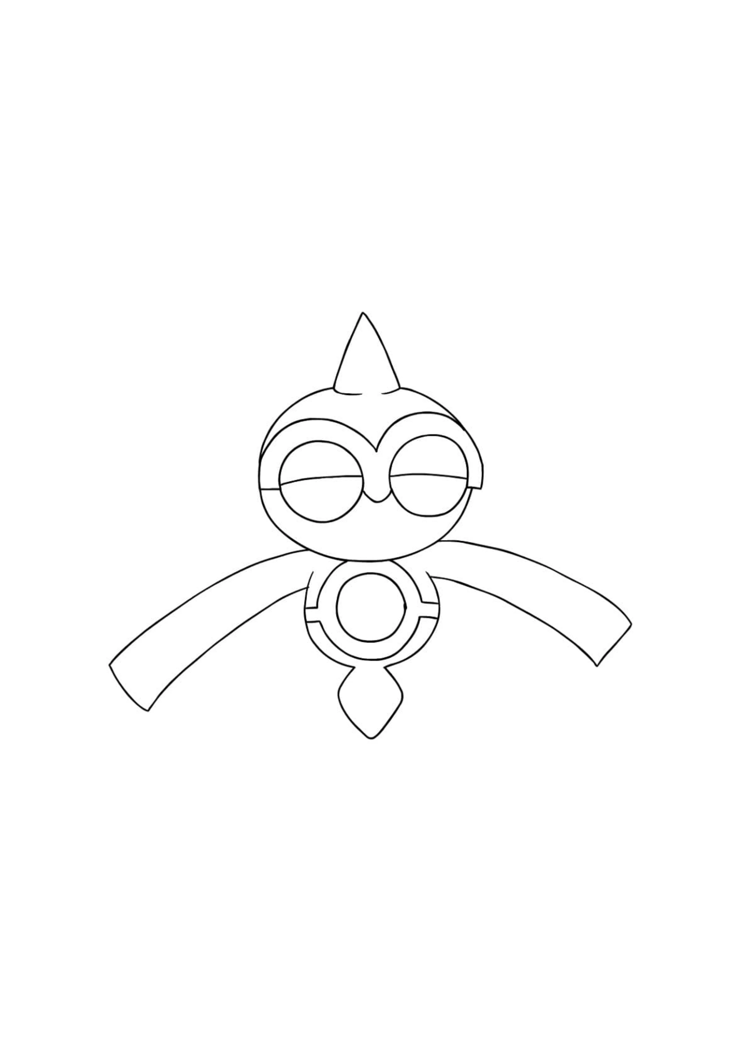 Baltoy coloring page (A4) to print