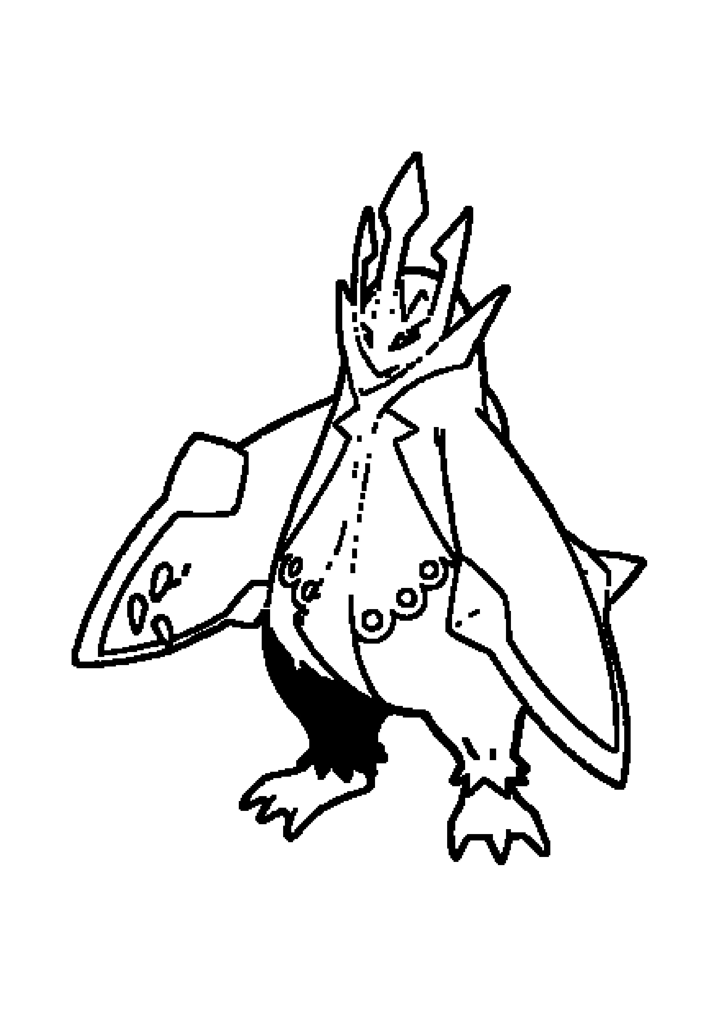 Empoleon coloring page (A4) to print