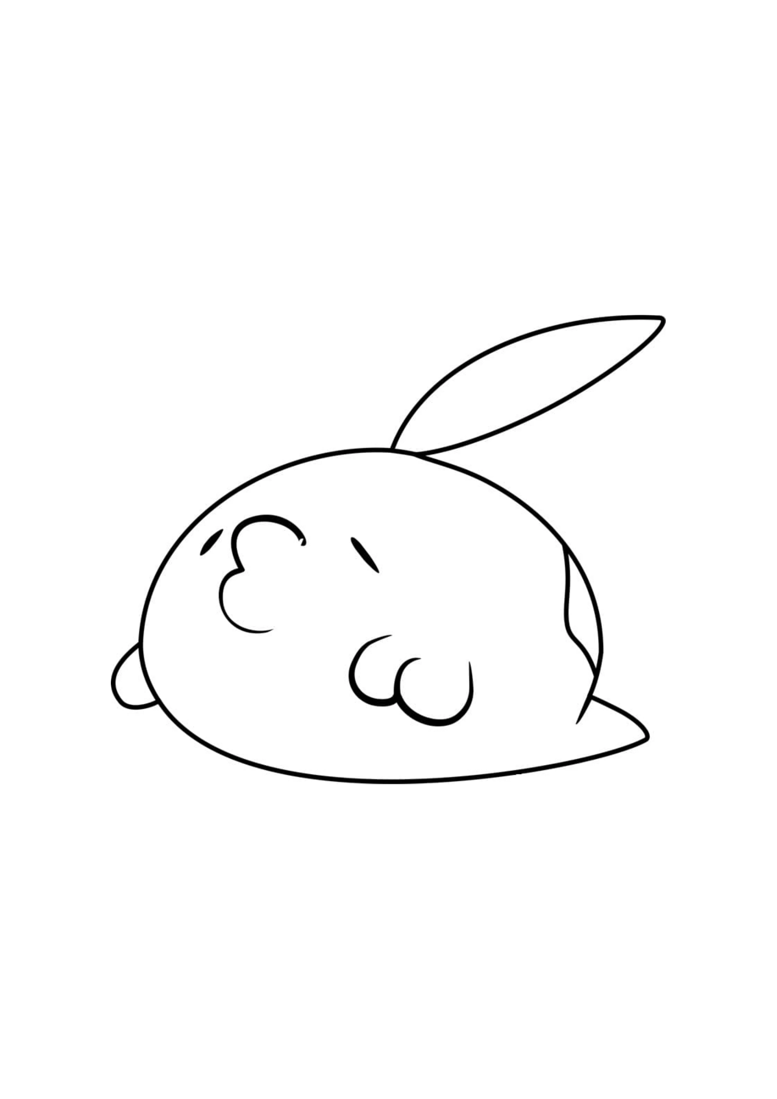 Gulpin coloring page (A4) to print