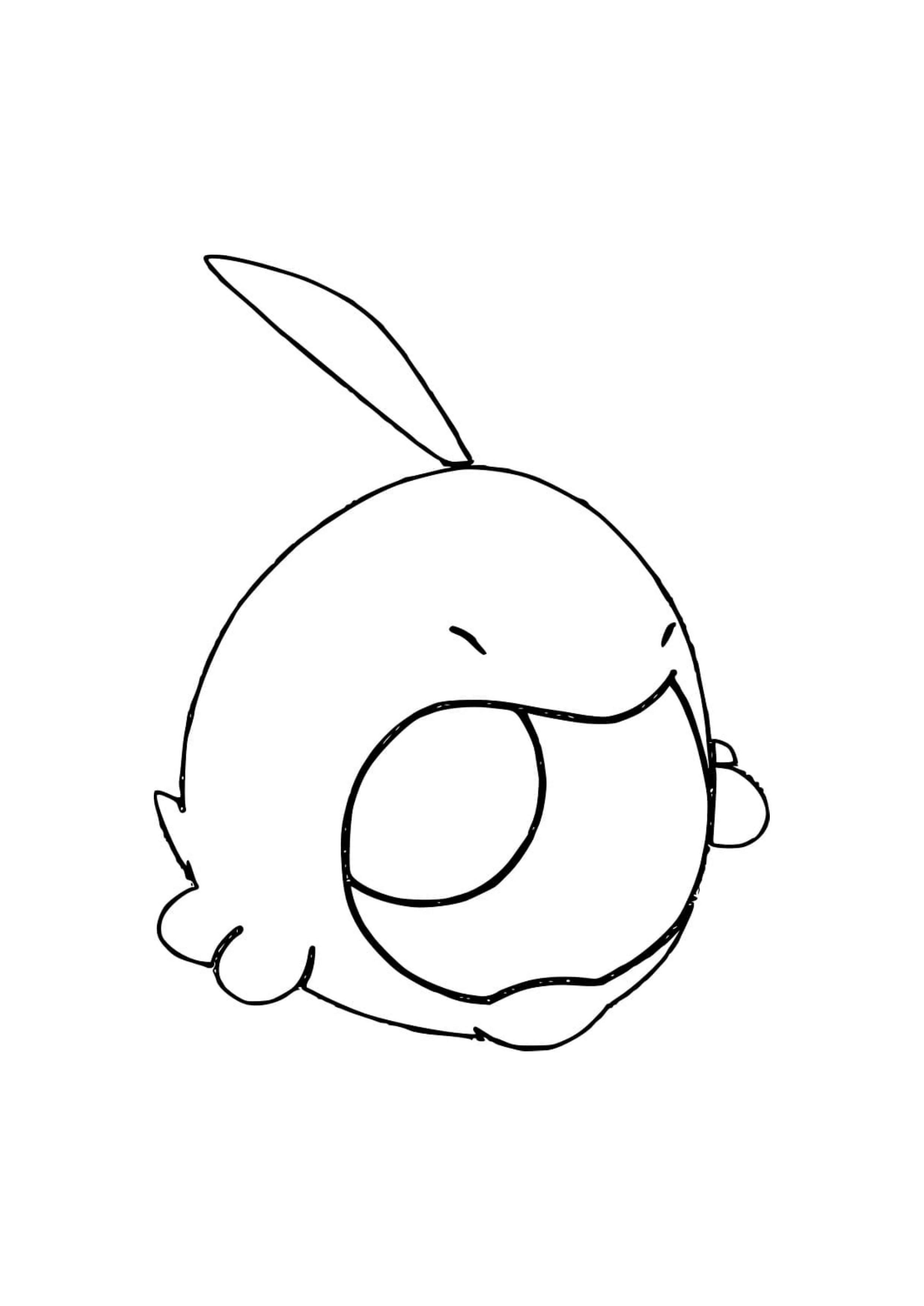 Gulpin coloring page (A4) to print