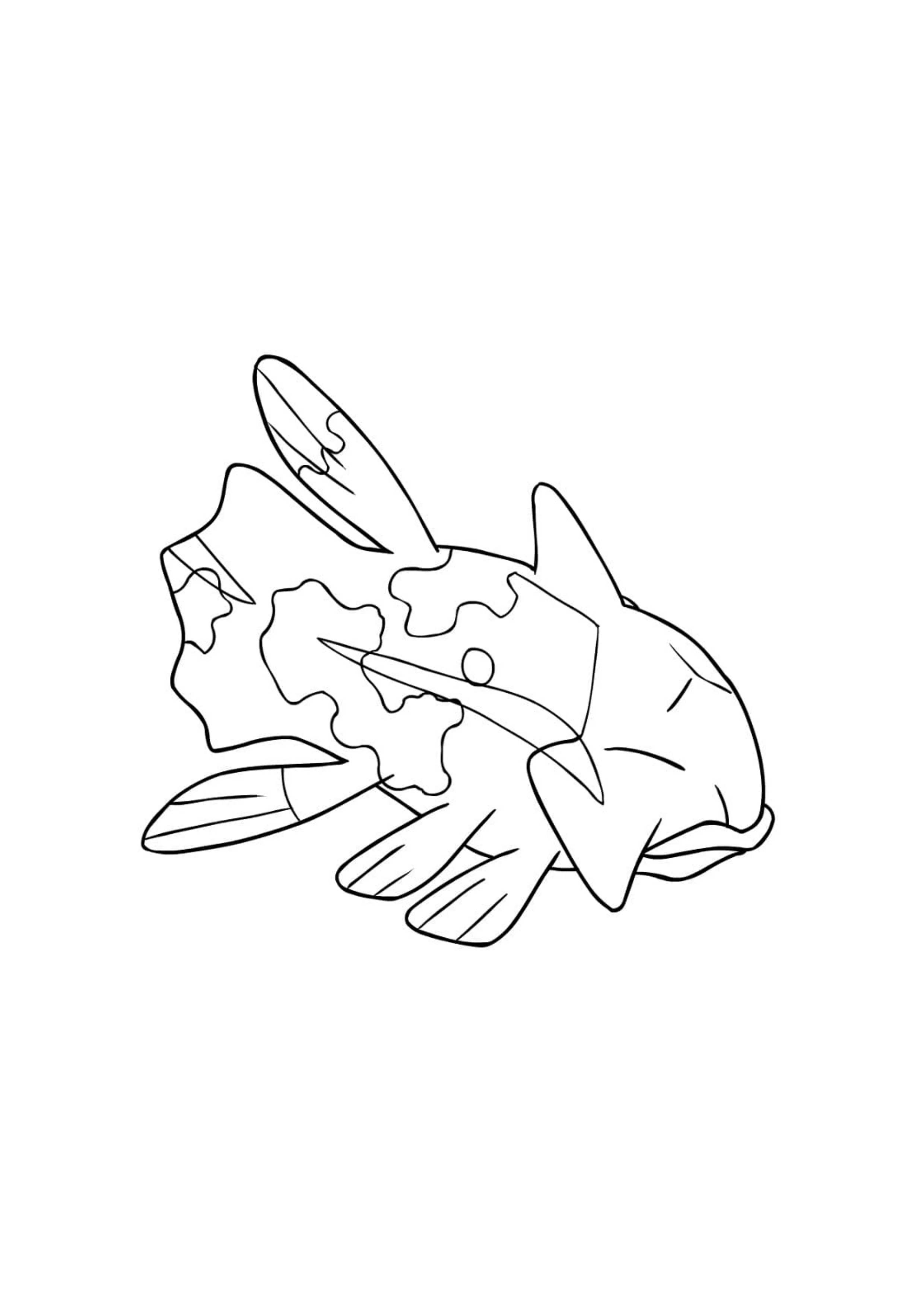 Coloriage Relicanth (A4) à imprimer