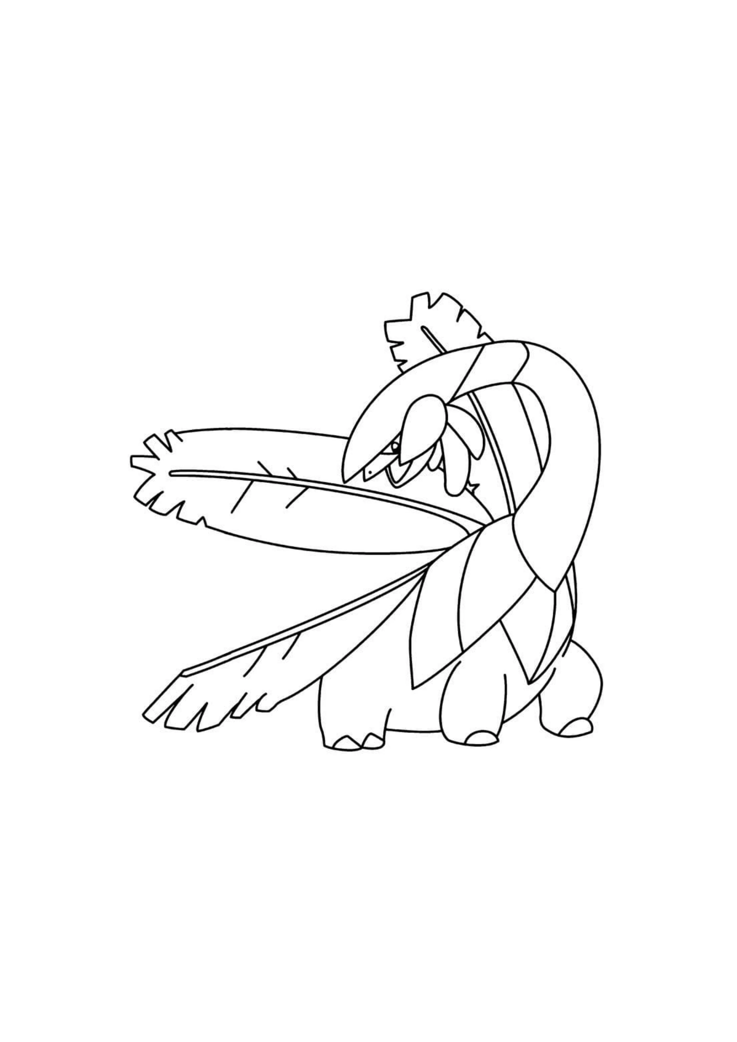 Coloriage Tropius (A4) à imprimer