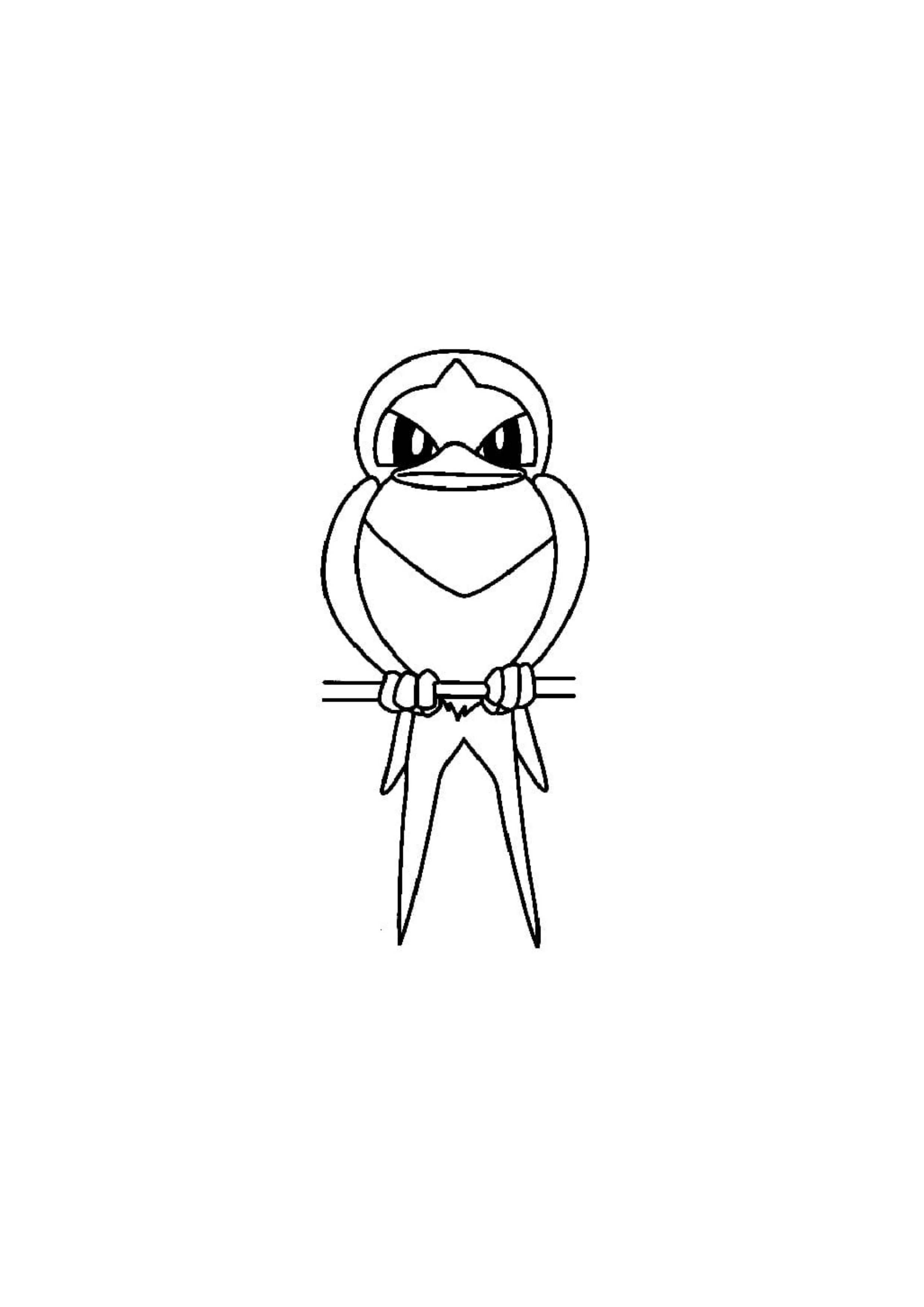 Taillow coloring page (A4) to print