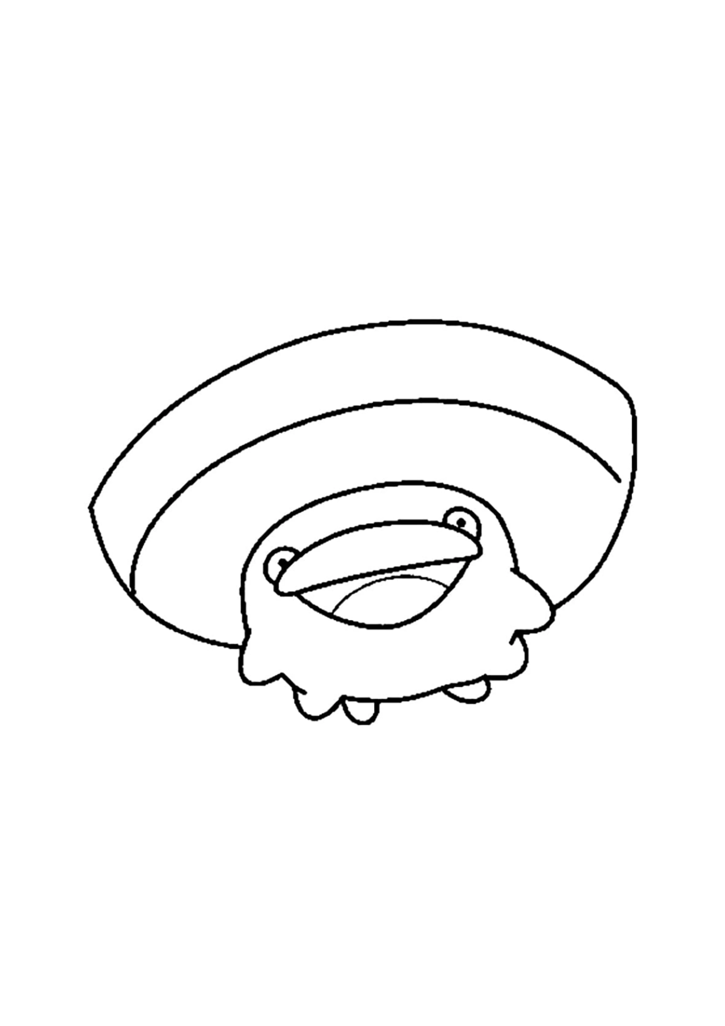 Página para colorear Lotad (A4) para imprimir