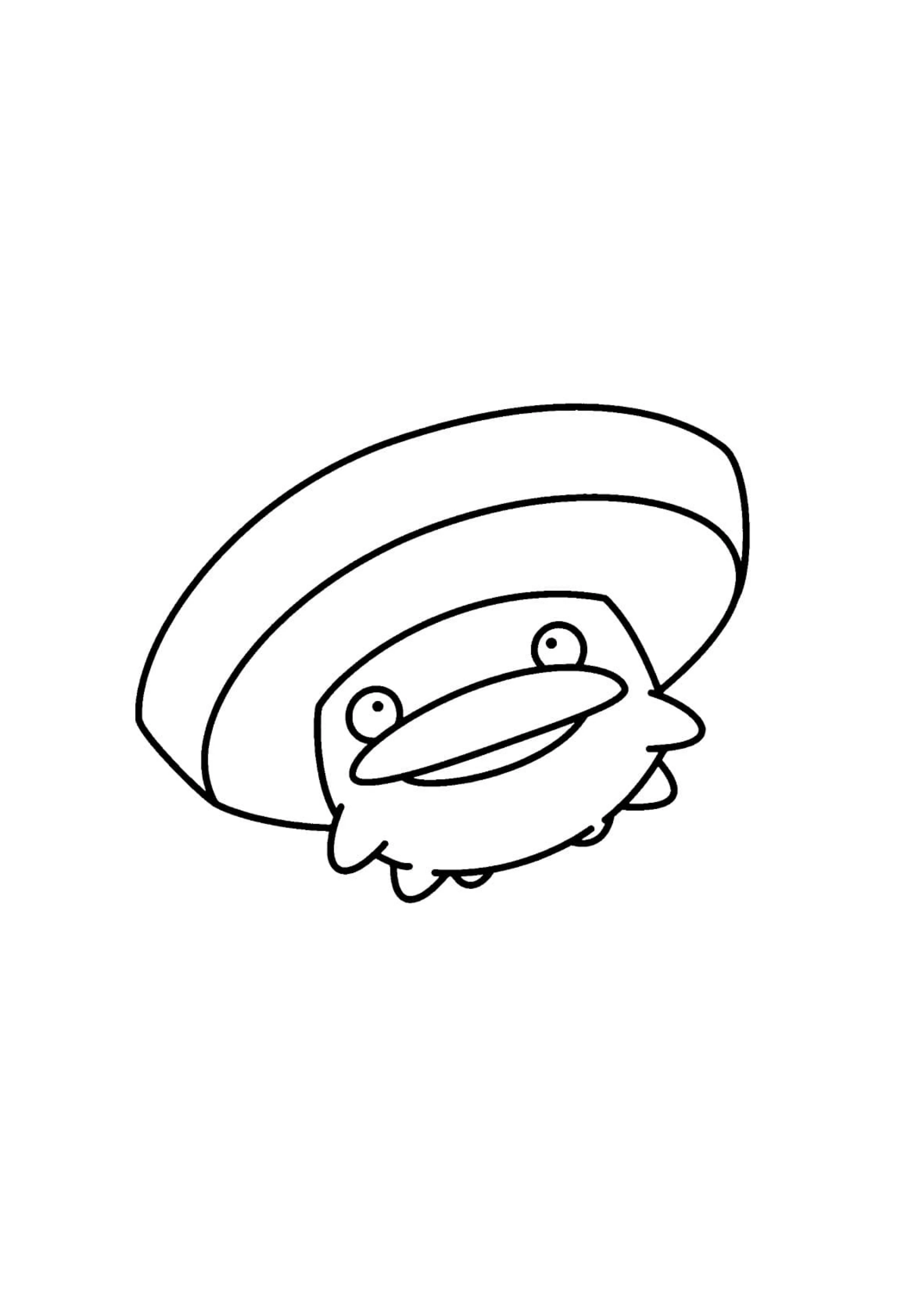 Página para colorear Lotad (A4) para imprimir