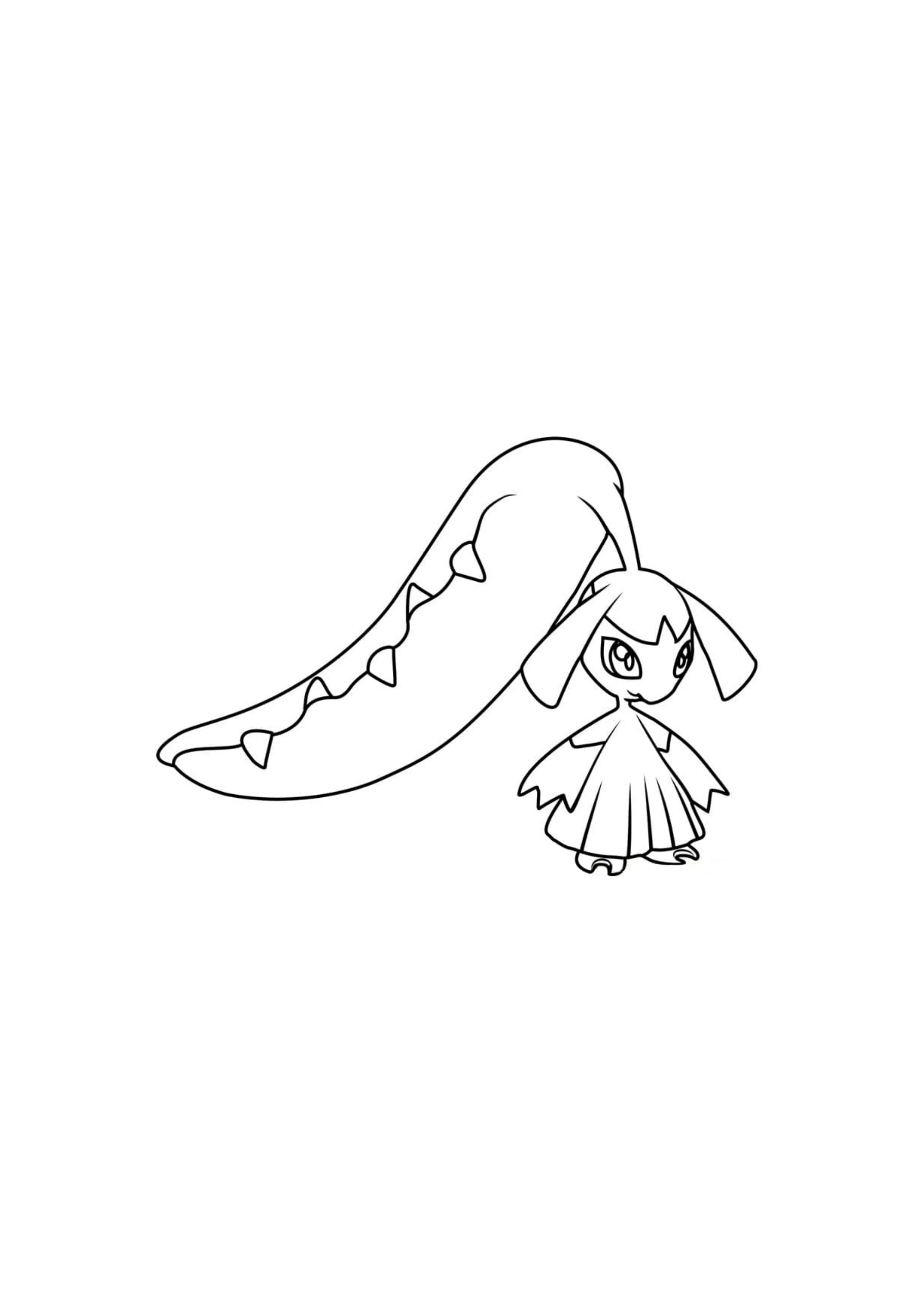 Página para colorear Mawile (A4) para imprimir