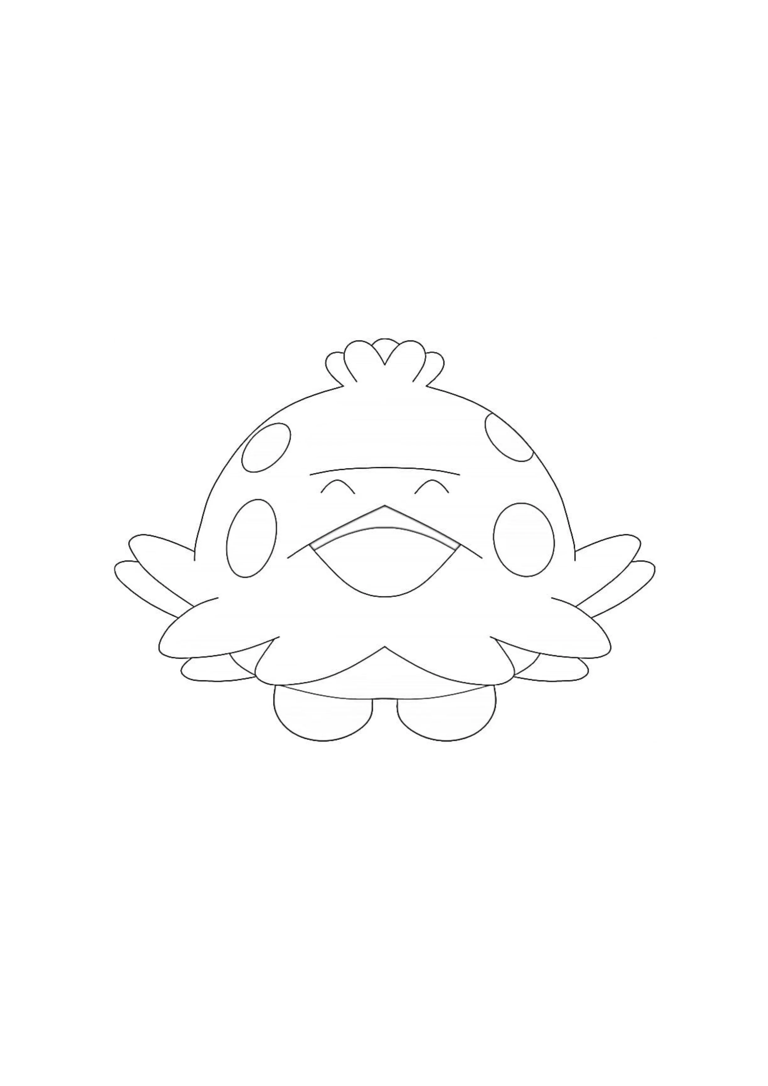 Shroomish coloring page (A4) to print