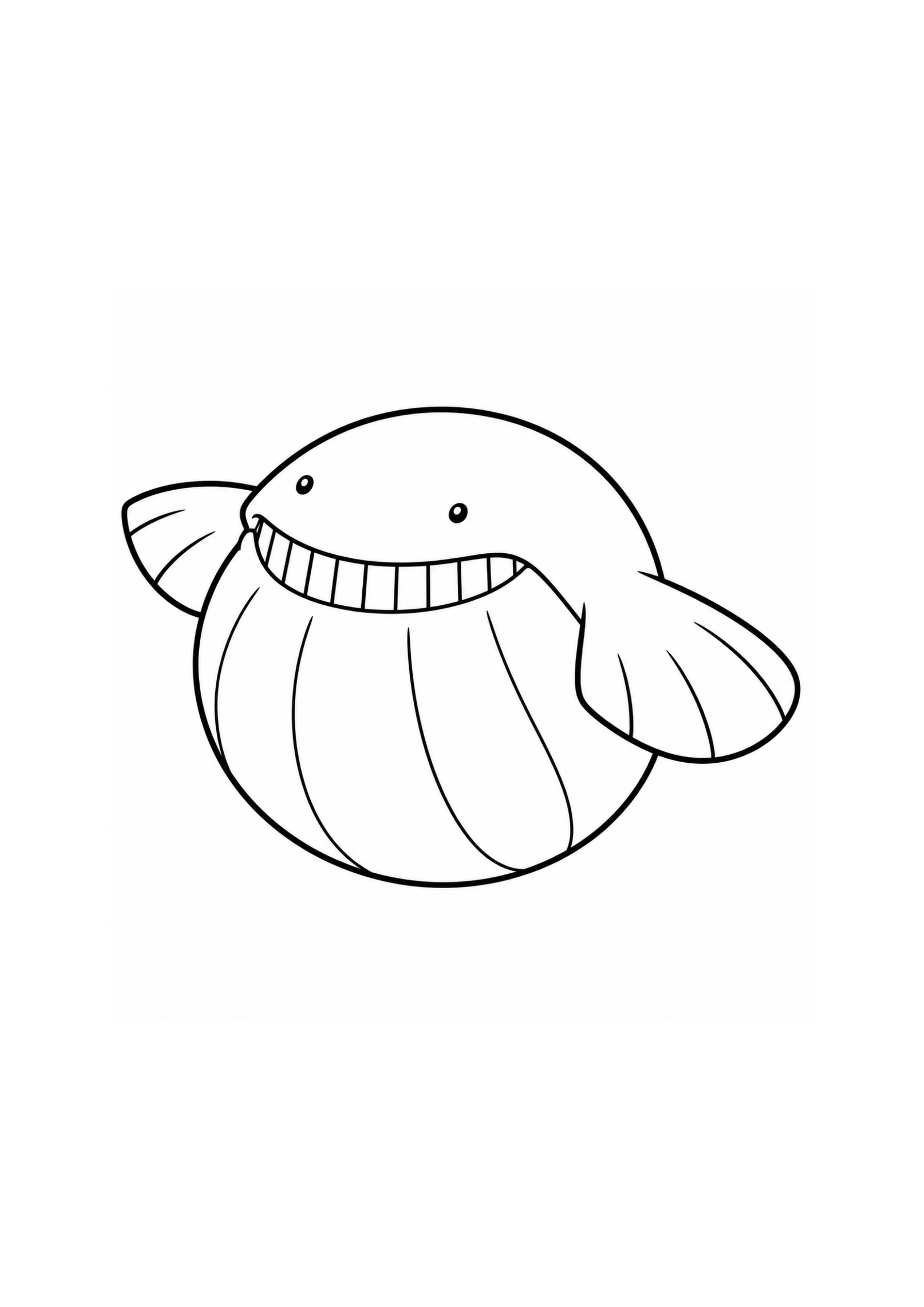 Coloriage Wailmer (A4) à imprimer