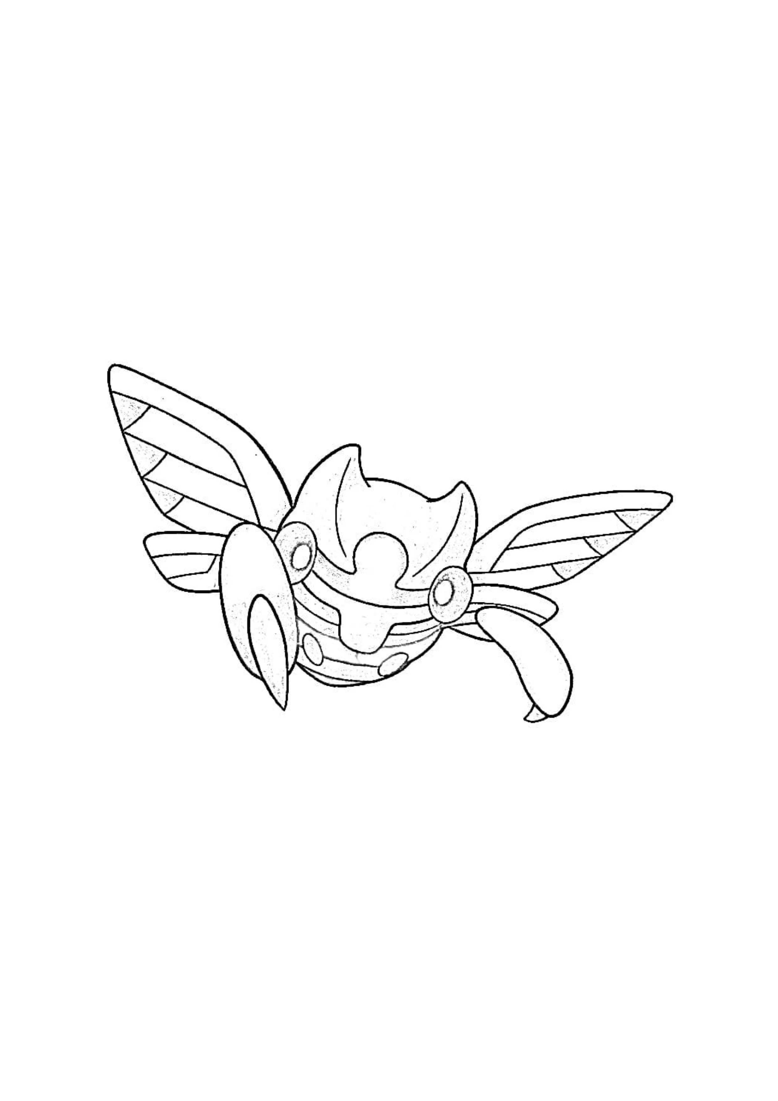 Ninjask coloring page (A4) to print
