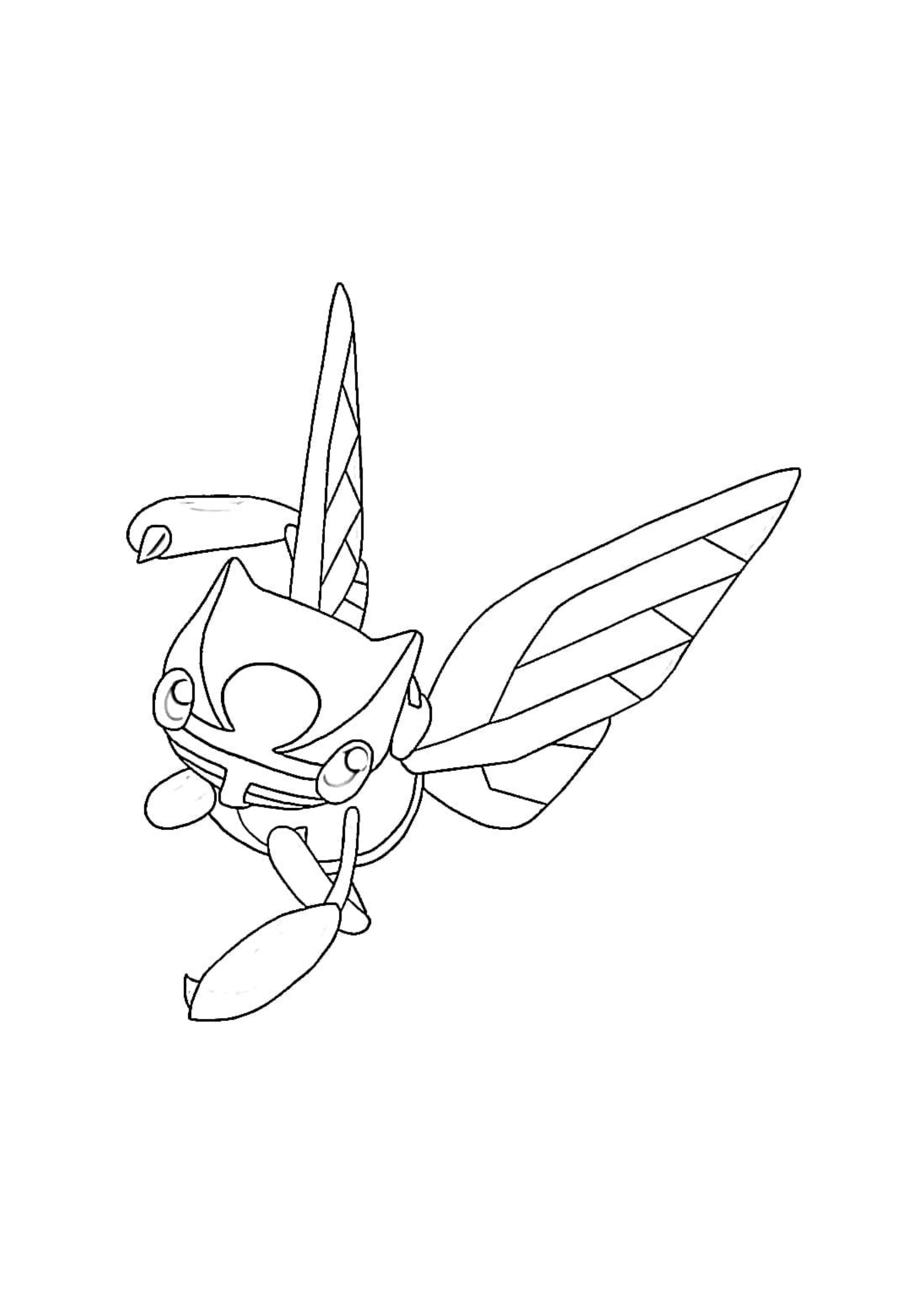 Ninjask coloring page (A4) to print