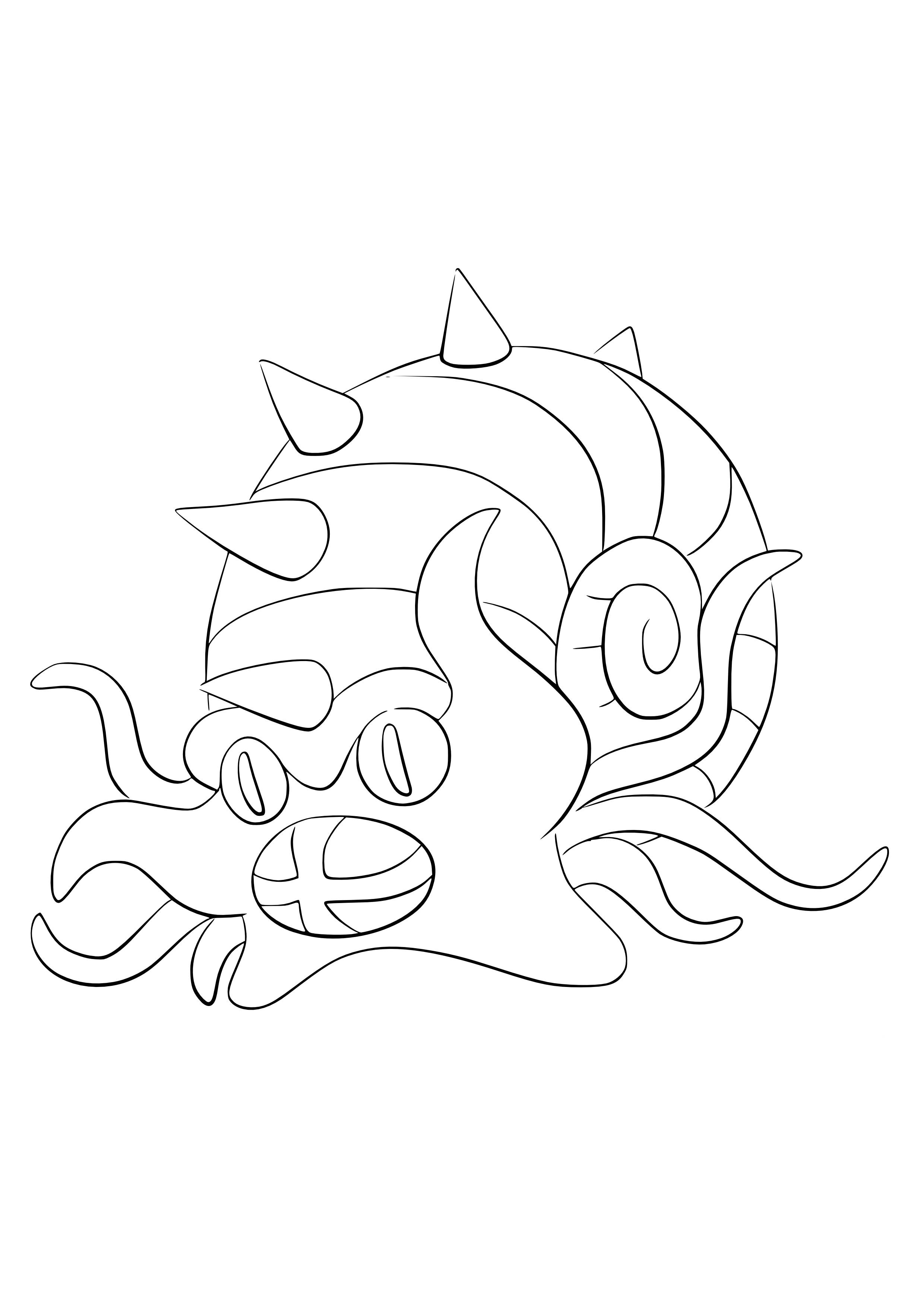 Coloriage Amonistar (A4) à imprimer