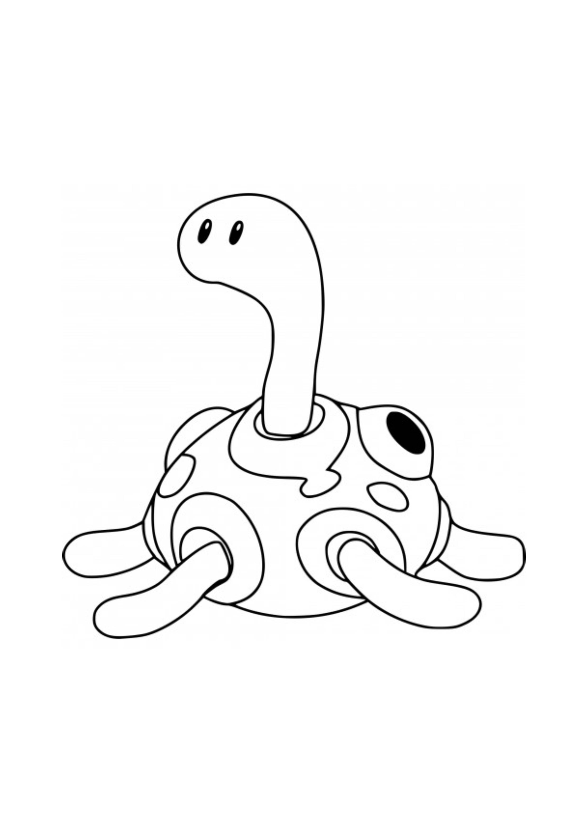 Página para colorear Shuckle (A4) para imprimir