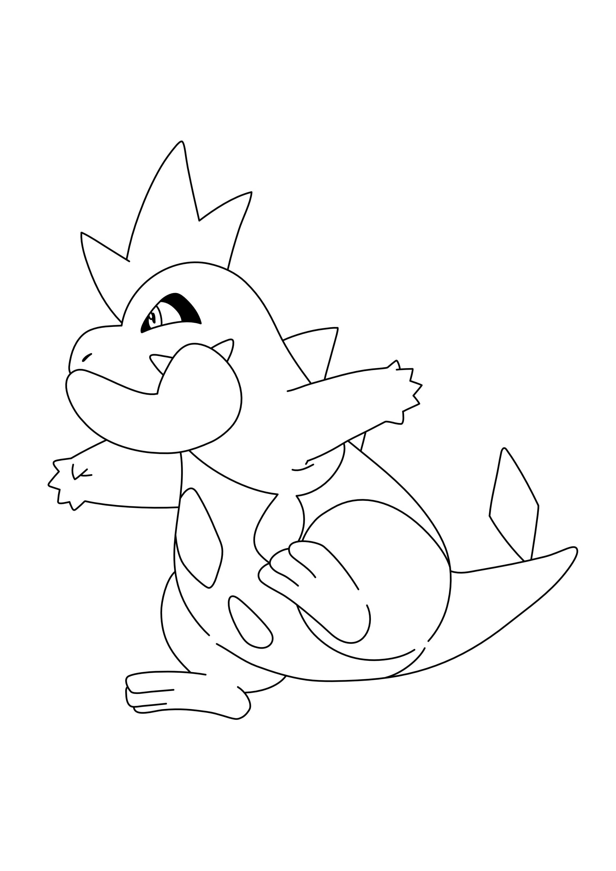 Página para colorear Croconaw (A4) para imprimir