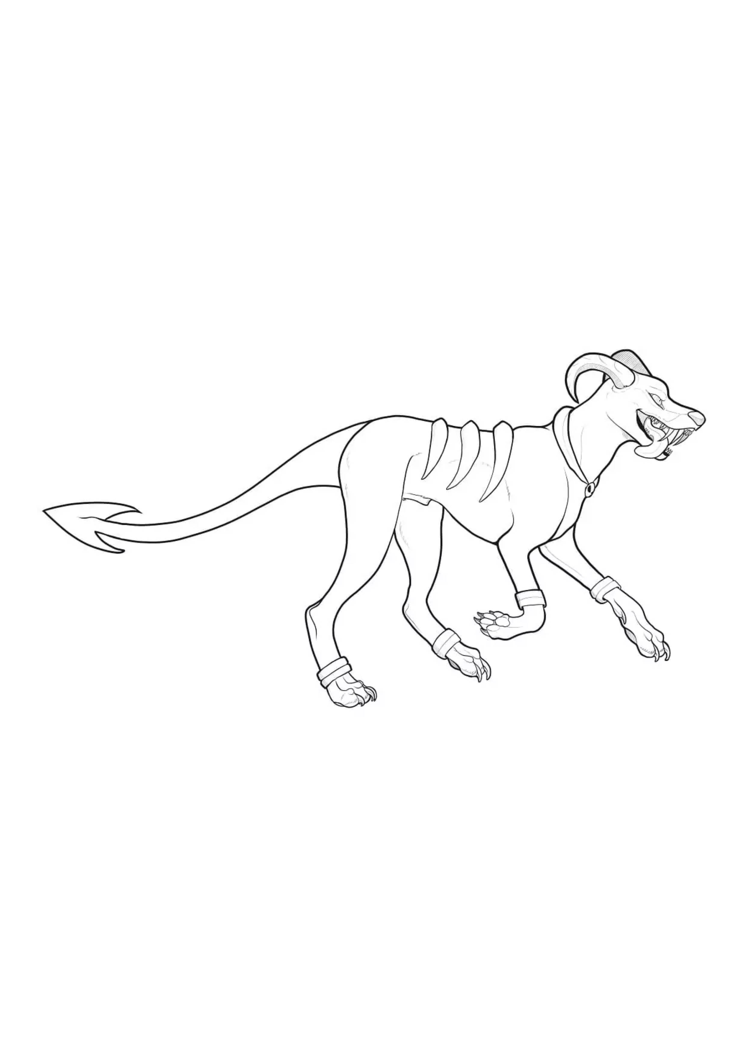 Coloriage Démolosse (A4) à imprimer