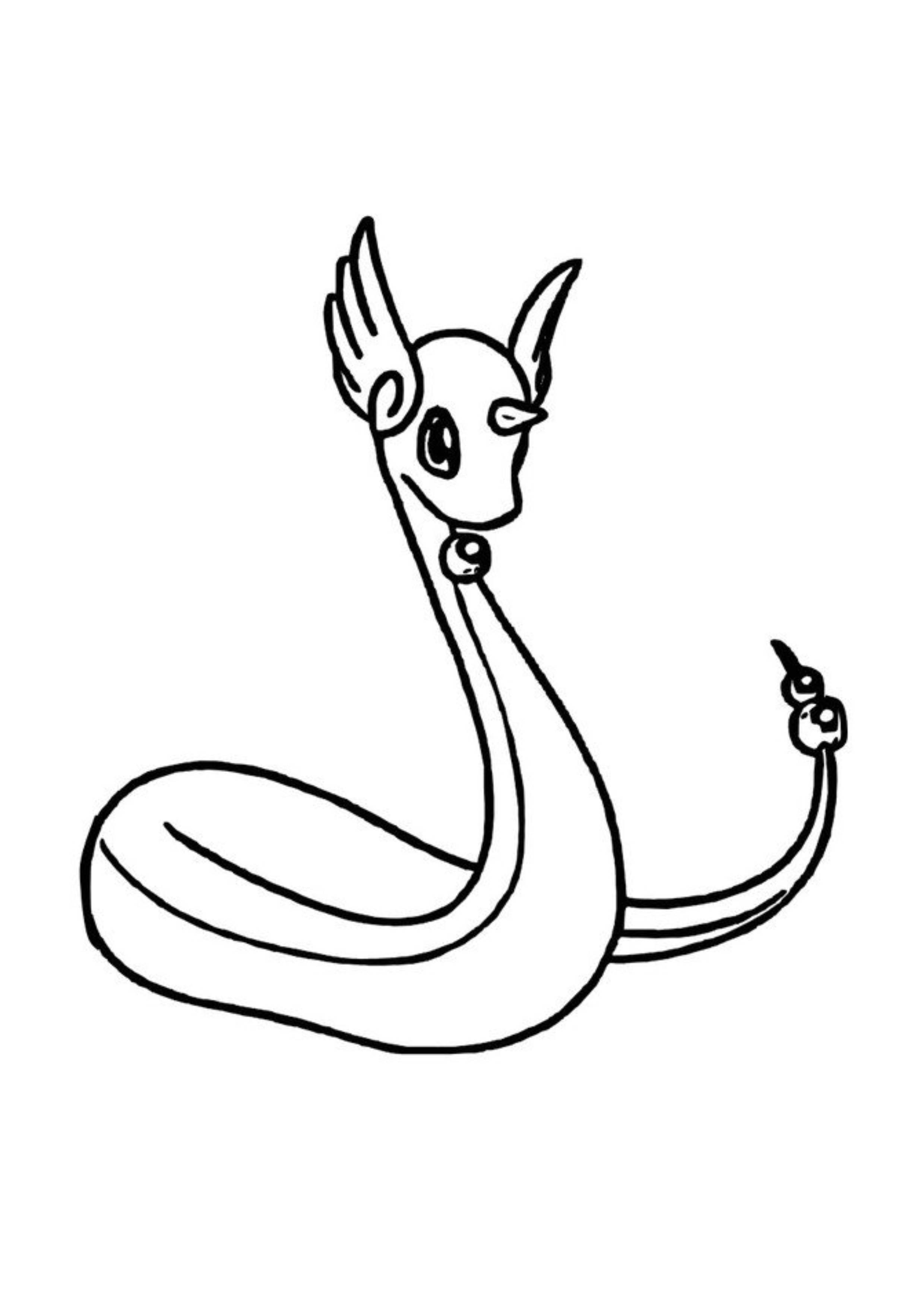 Coloriage Draco (A4) à imprimer