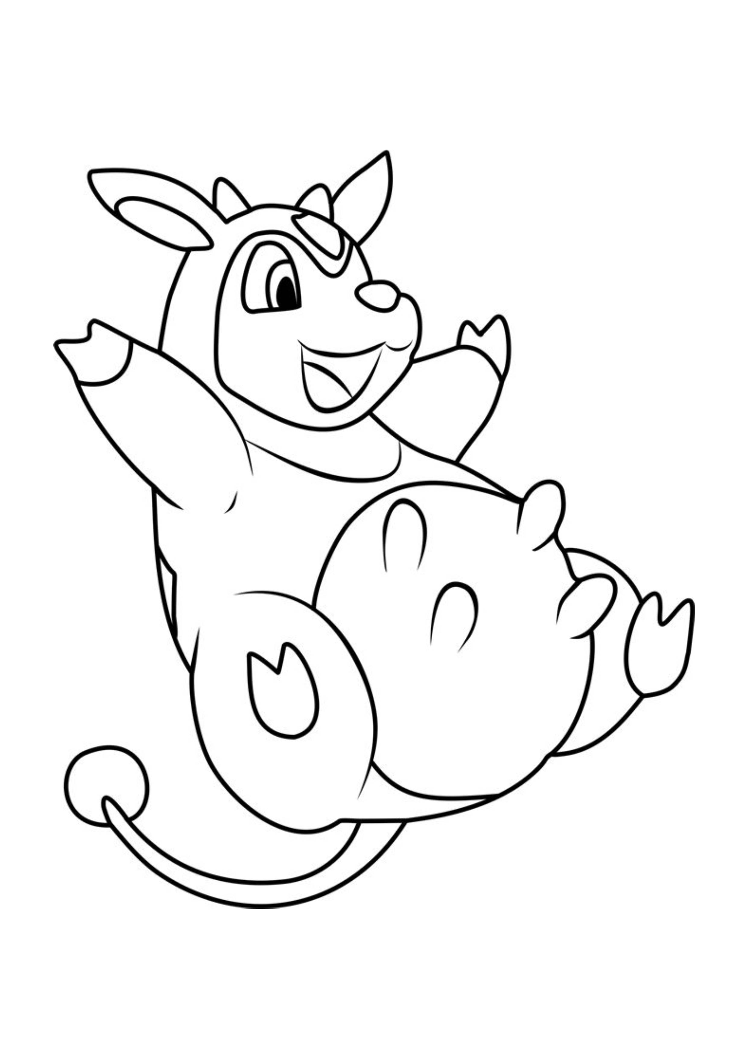 Página para colorear Miltank (A4) para imprimir