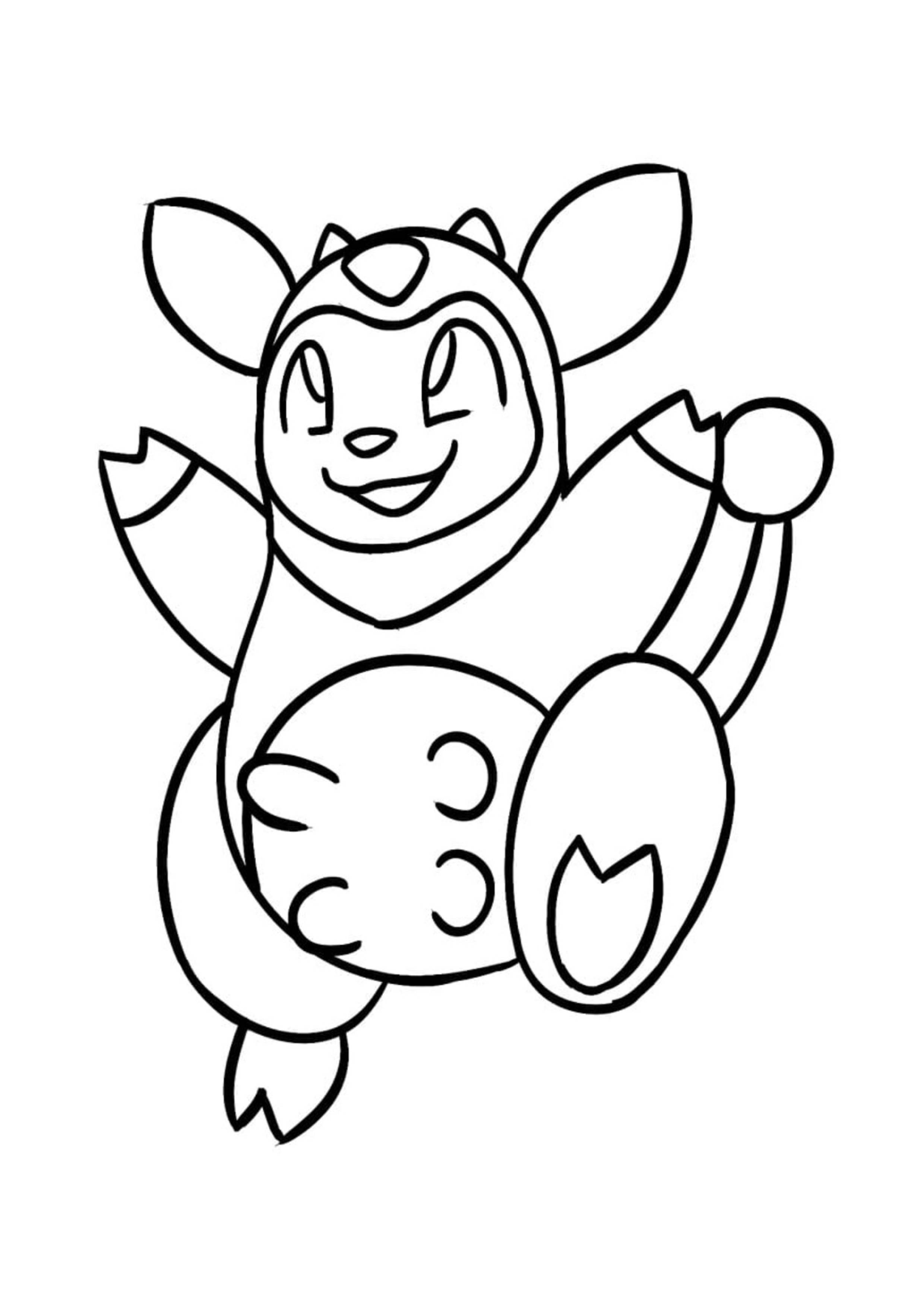 Página para colorear Miltank (A4) para imprimir