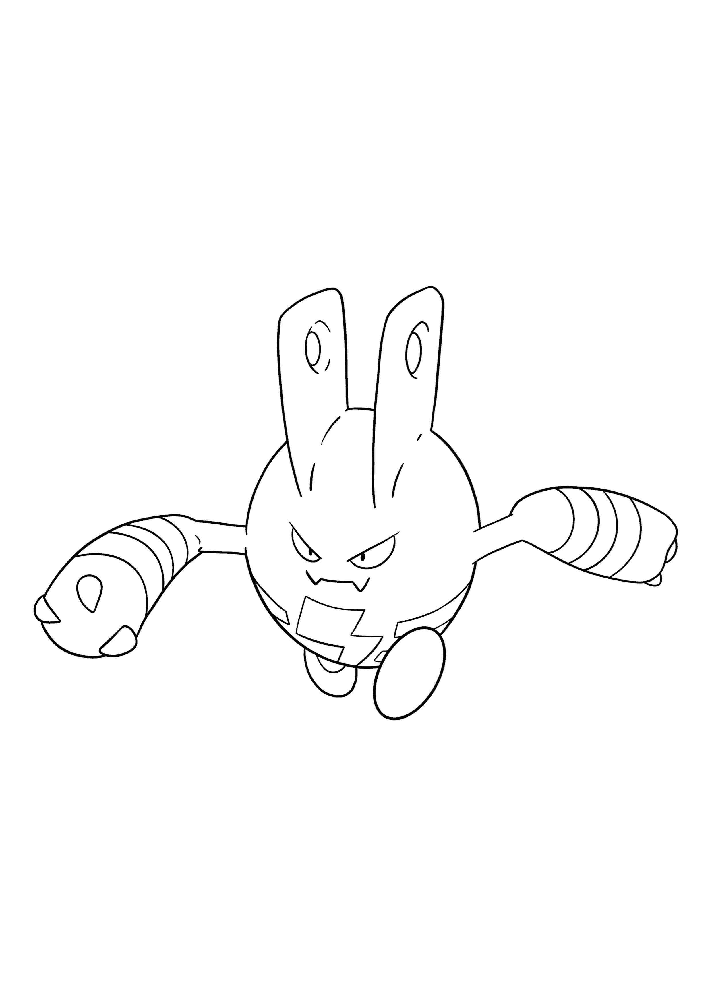 Elekid coloring page (A4) to print