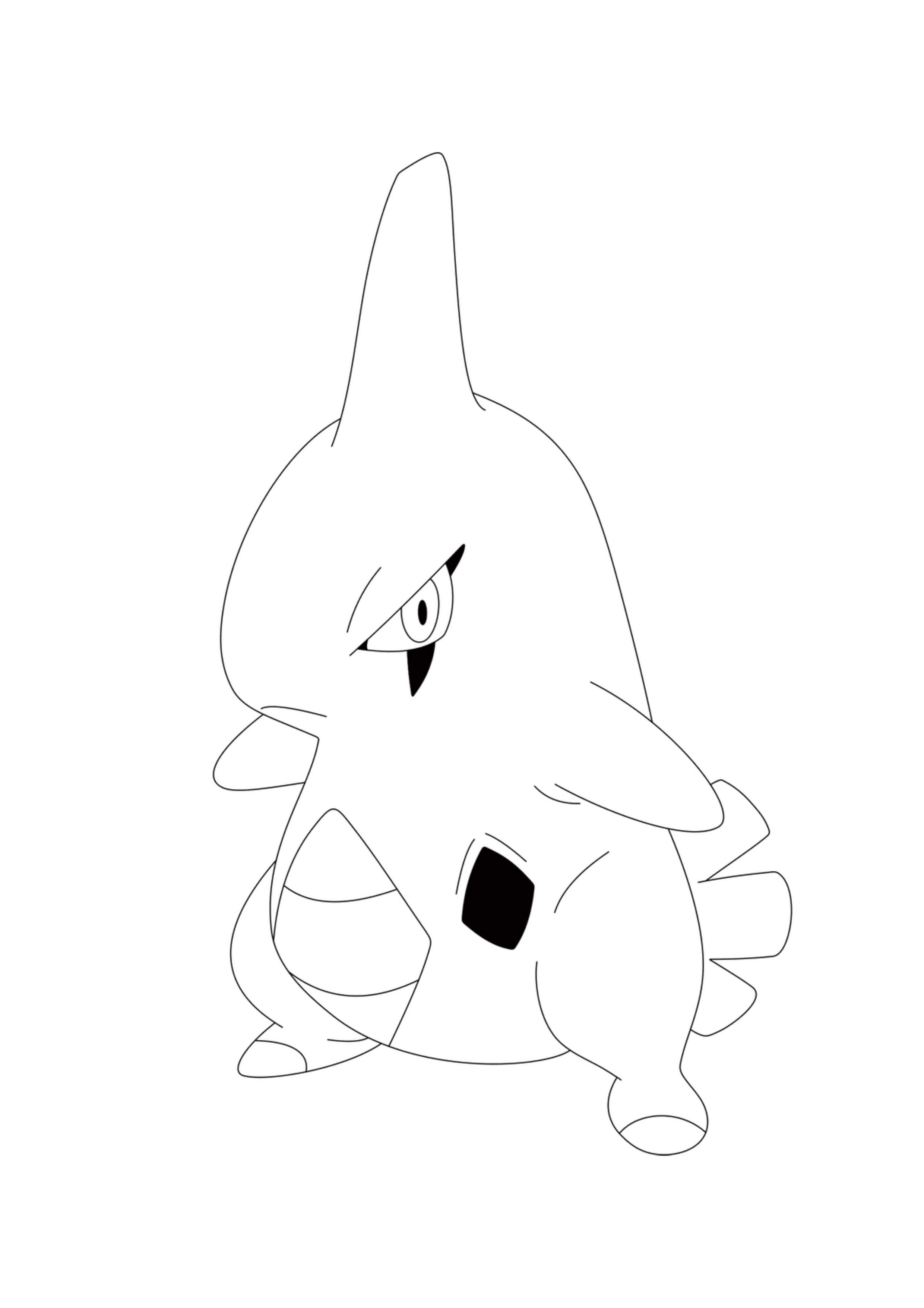 Larvitar coloring page (A4) to print