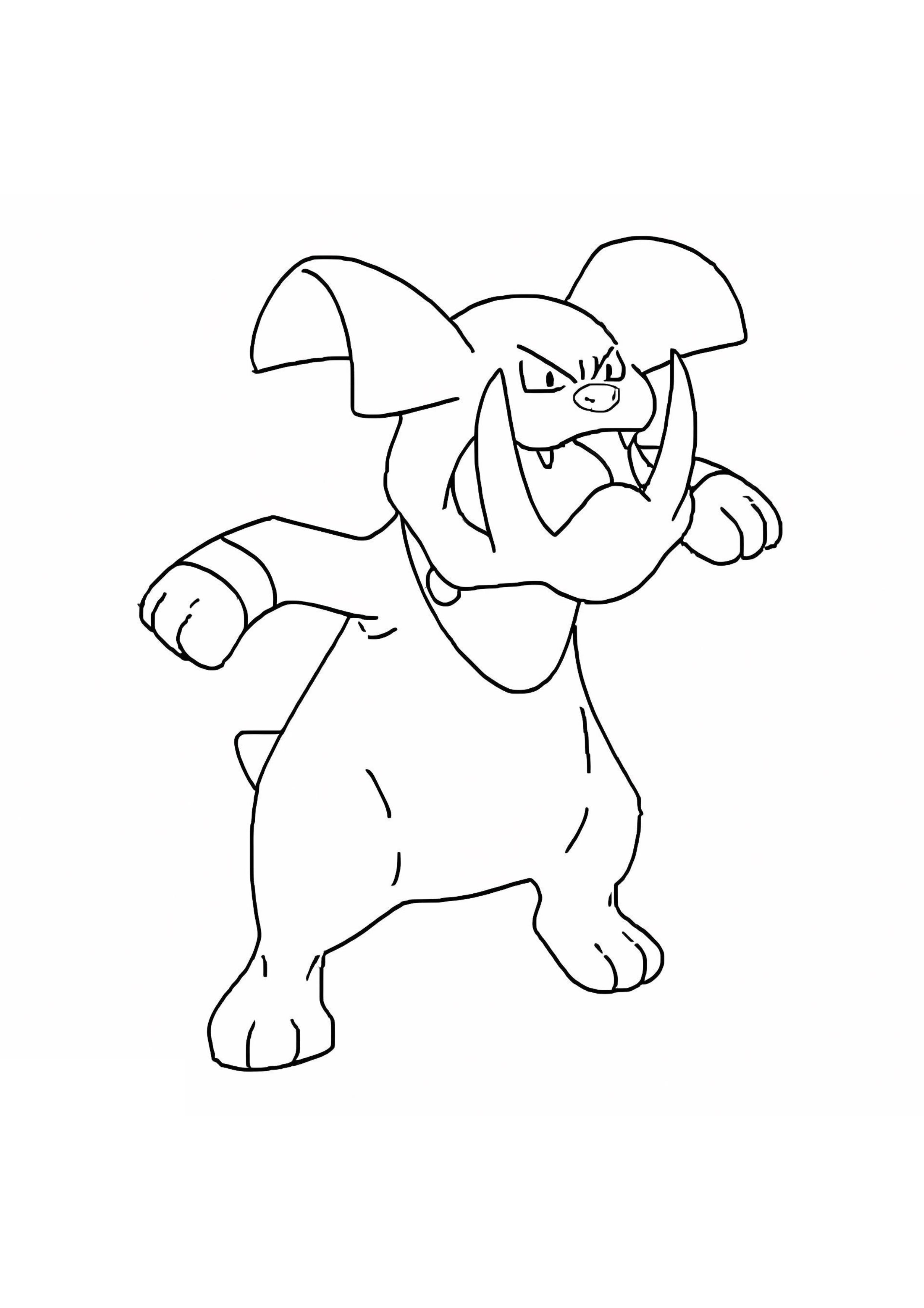 Página para colorear Granbull (A4) para imprimir