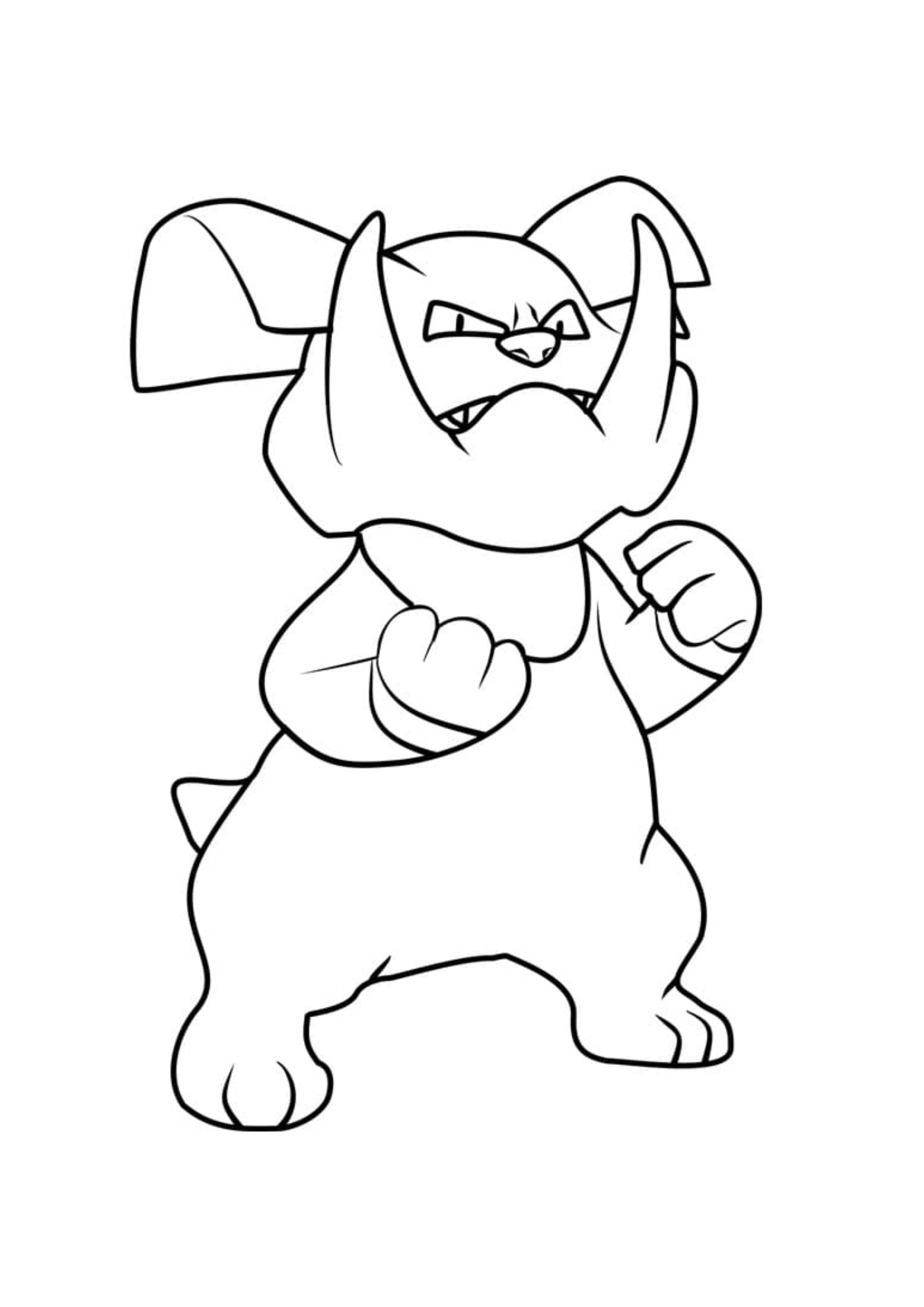 Página para colorear Granbull (A4) para imprimir