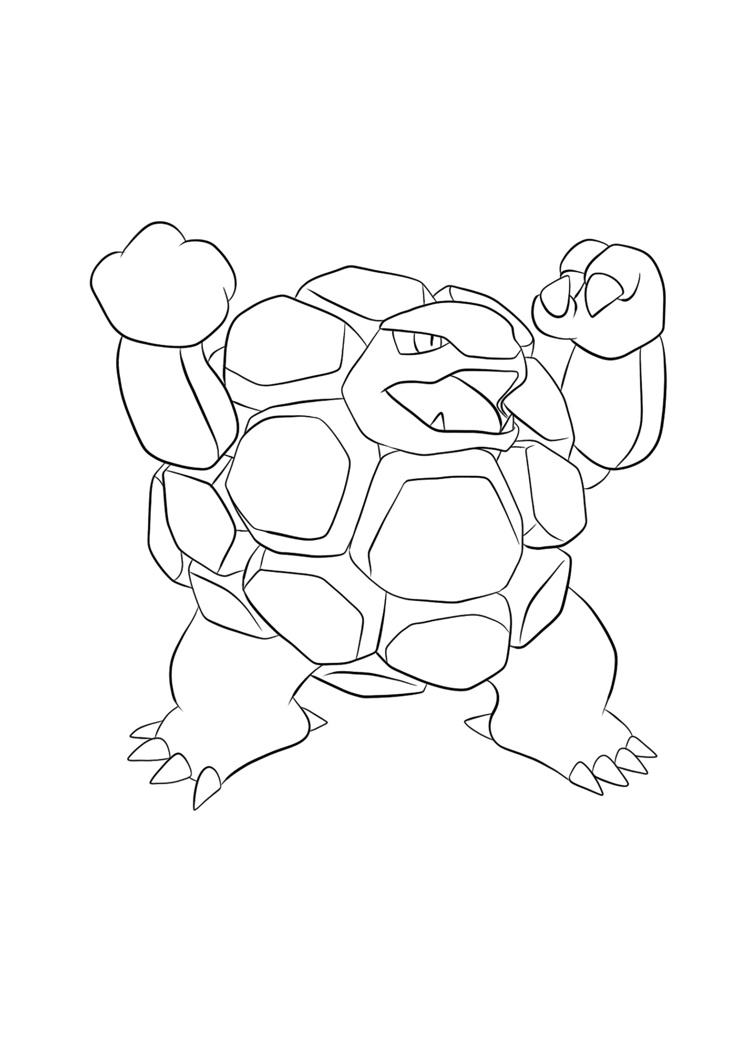 Página para colorear Golem (A4) para imprimir